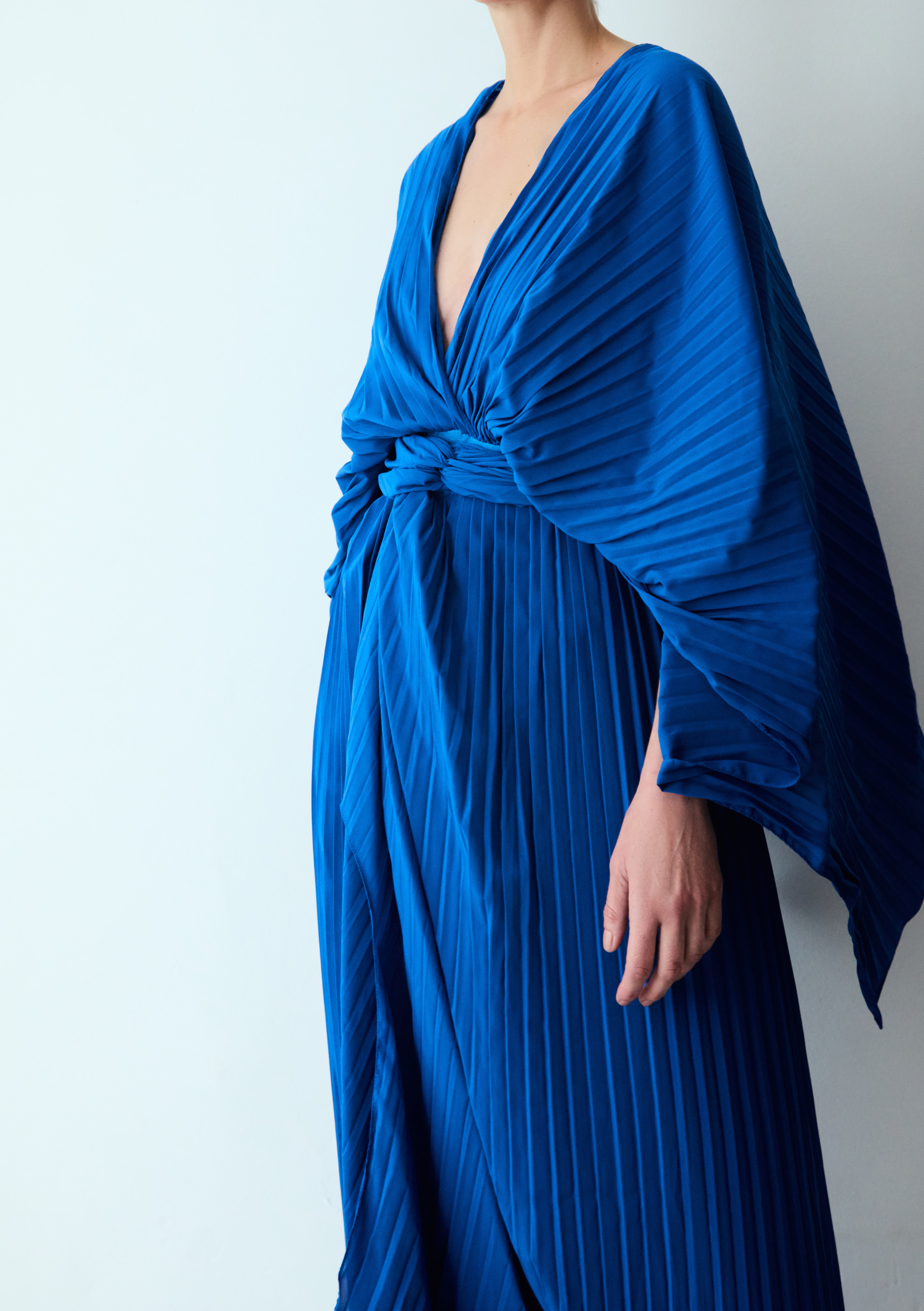 panneau pleats azul