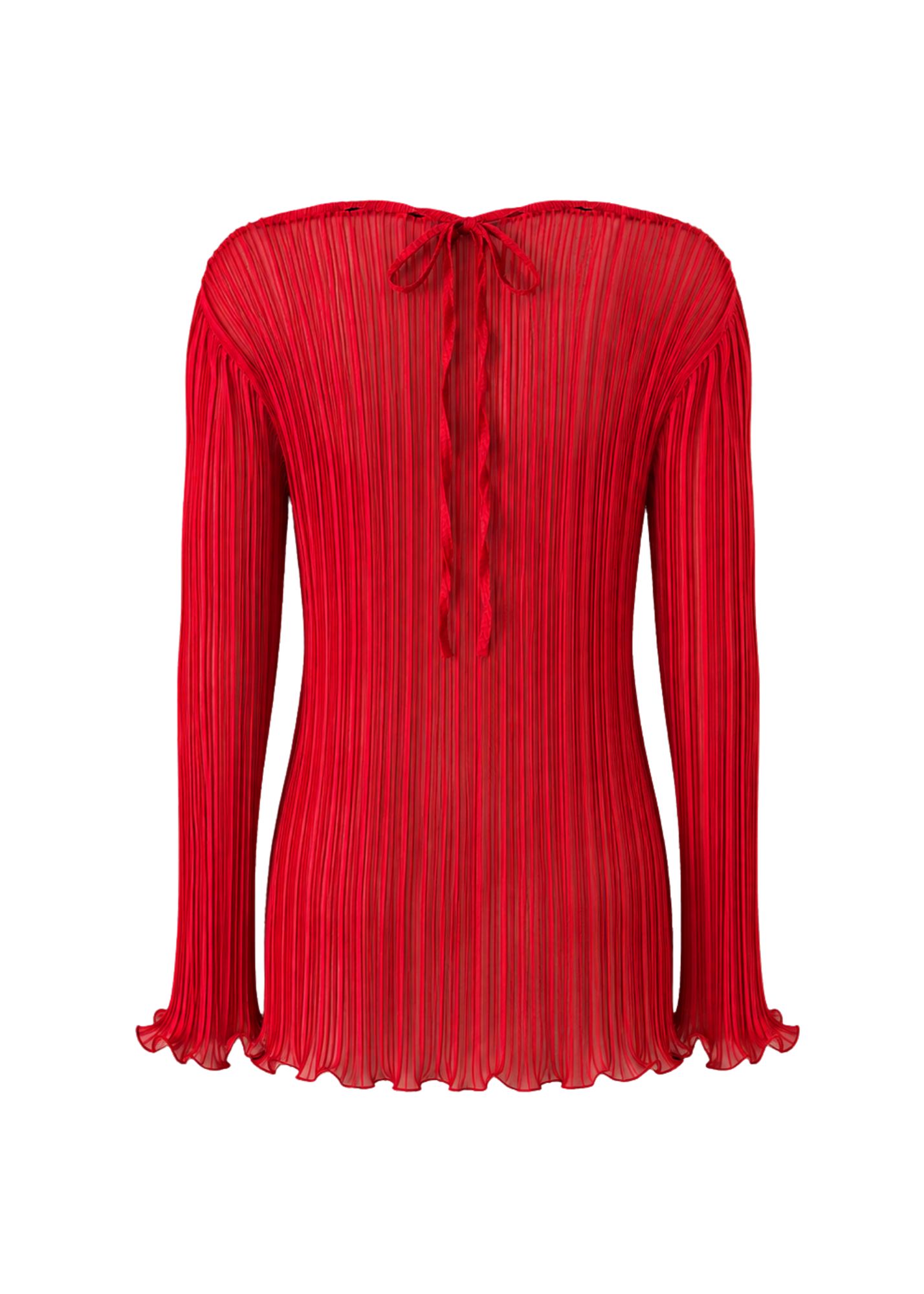 blusa manga longa flower vermelho