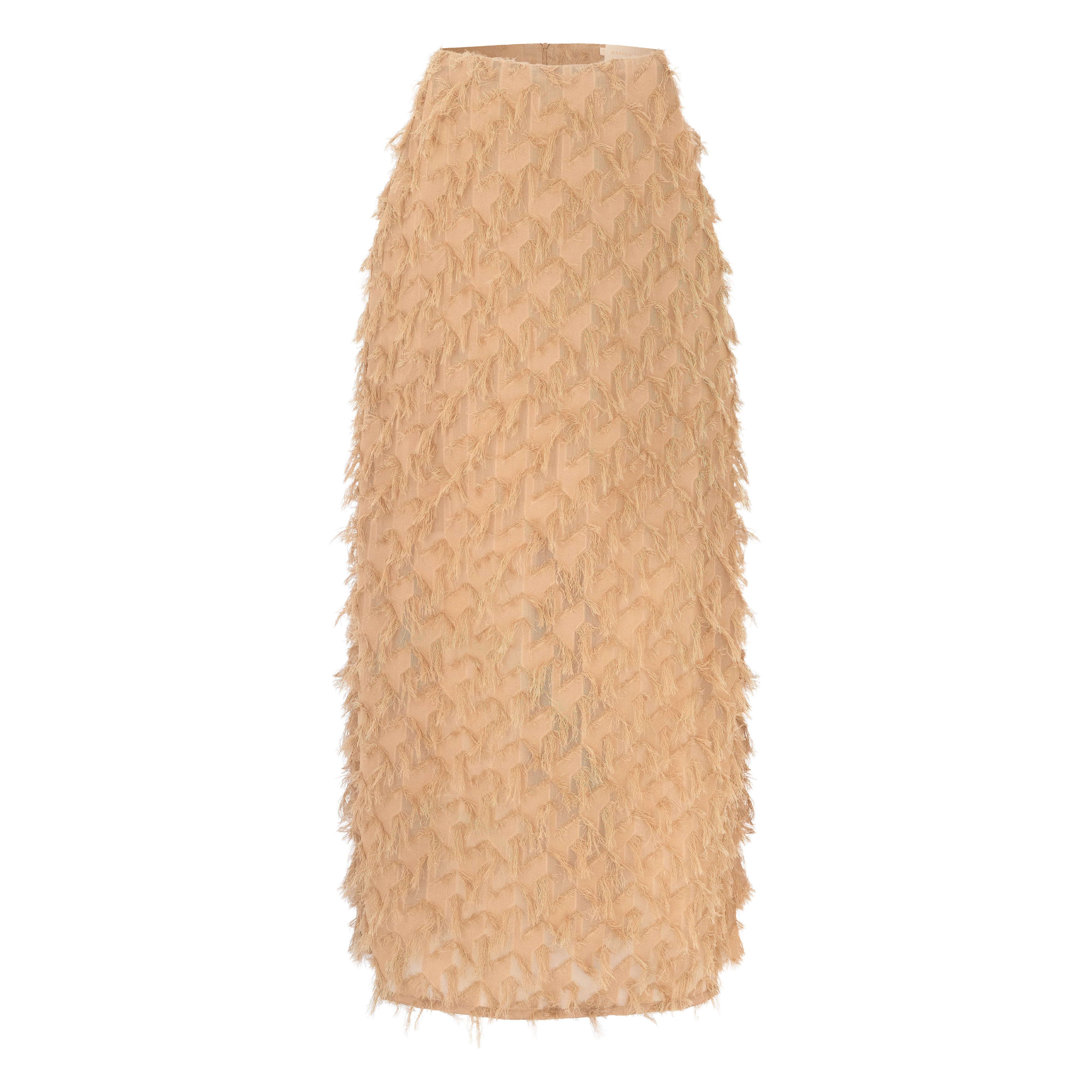 saia midi fiore bege