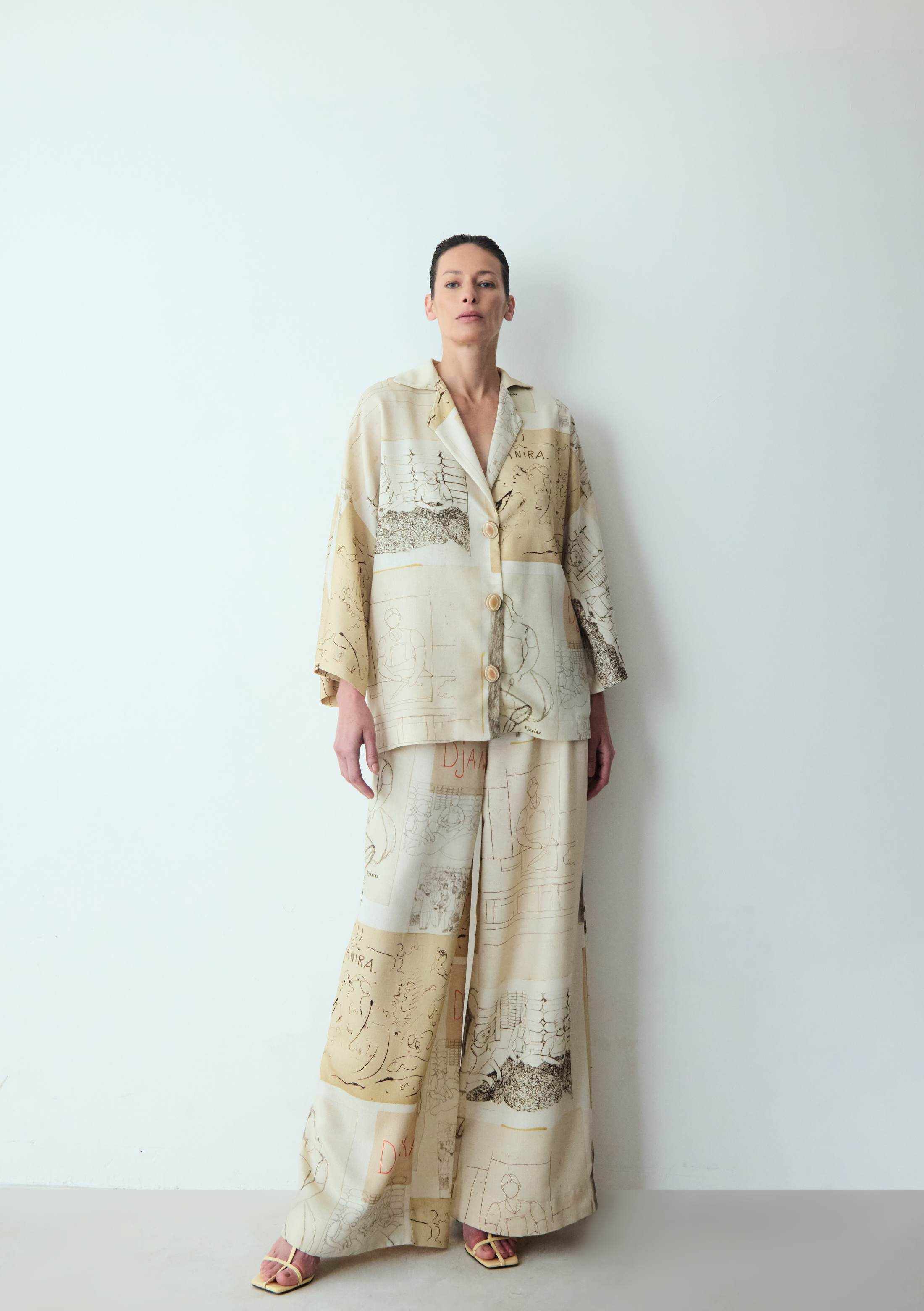 kit camisa linho ofícios + calça linho ofícios