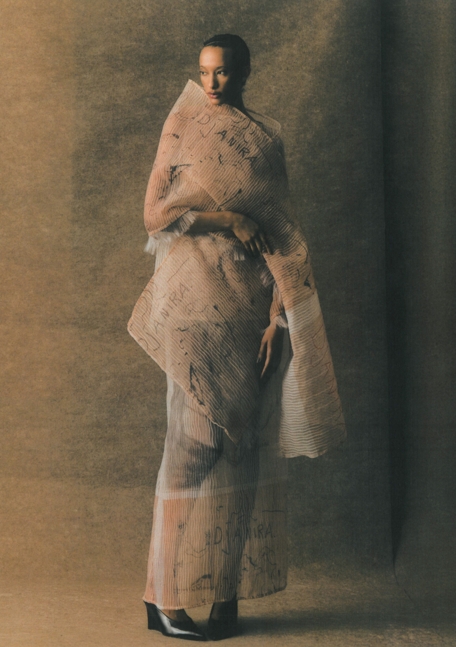 saia longuete organza ofícios