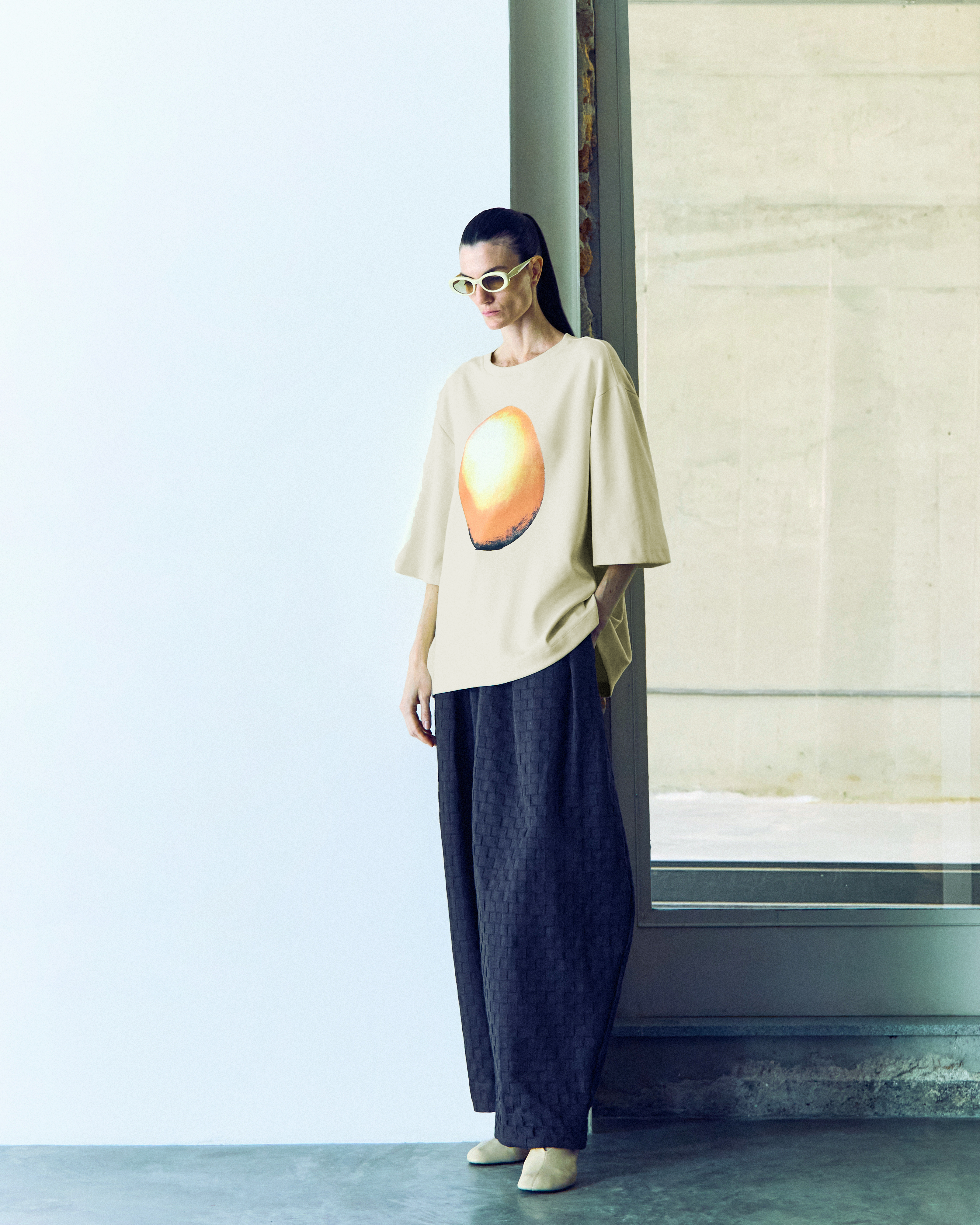 t-shirt ovo creme