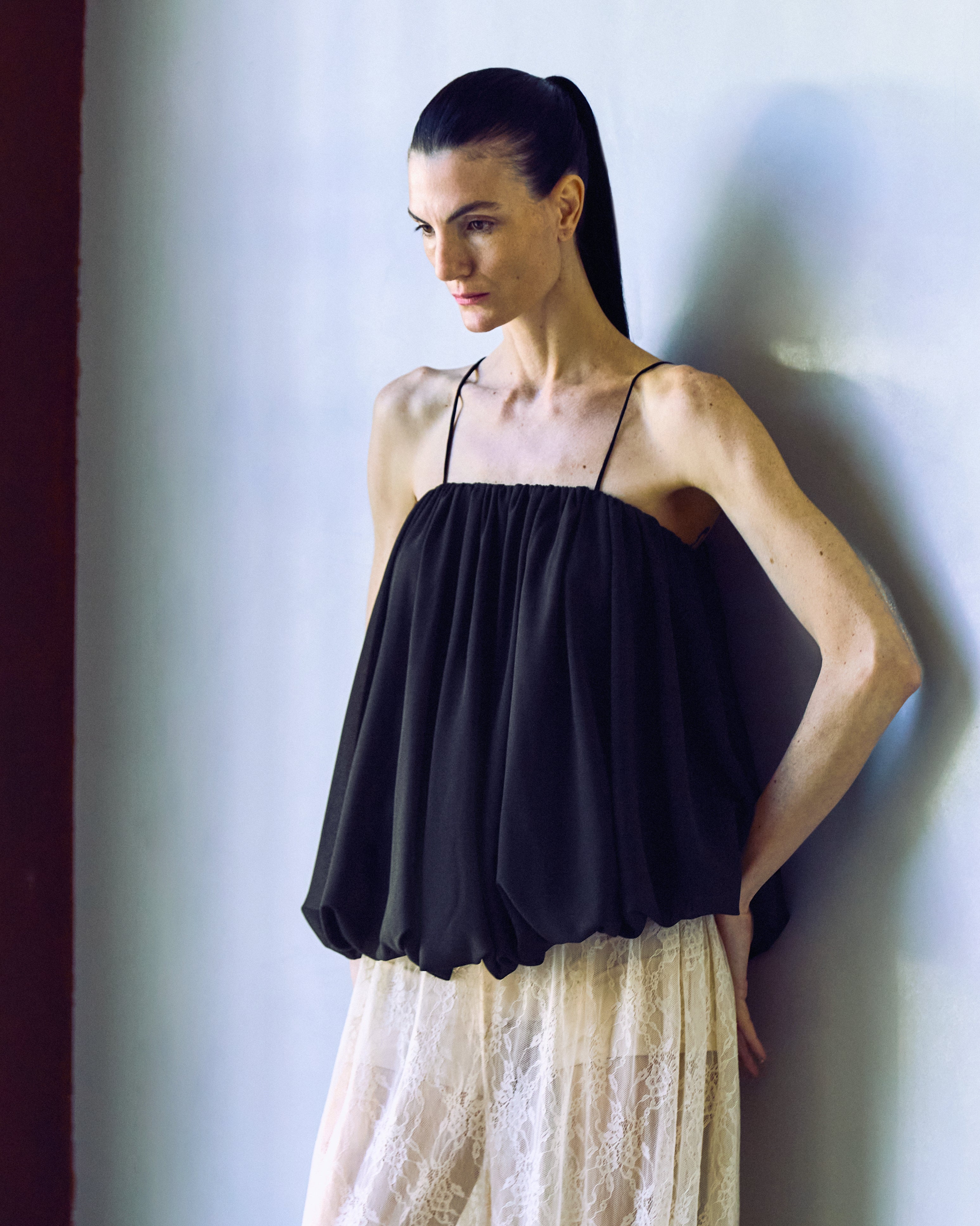 blusa balonê preto