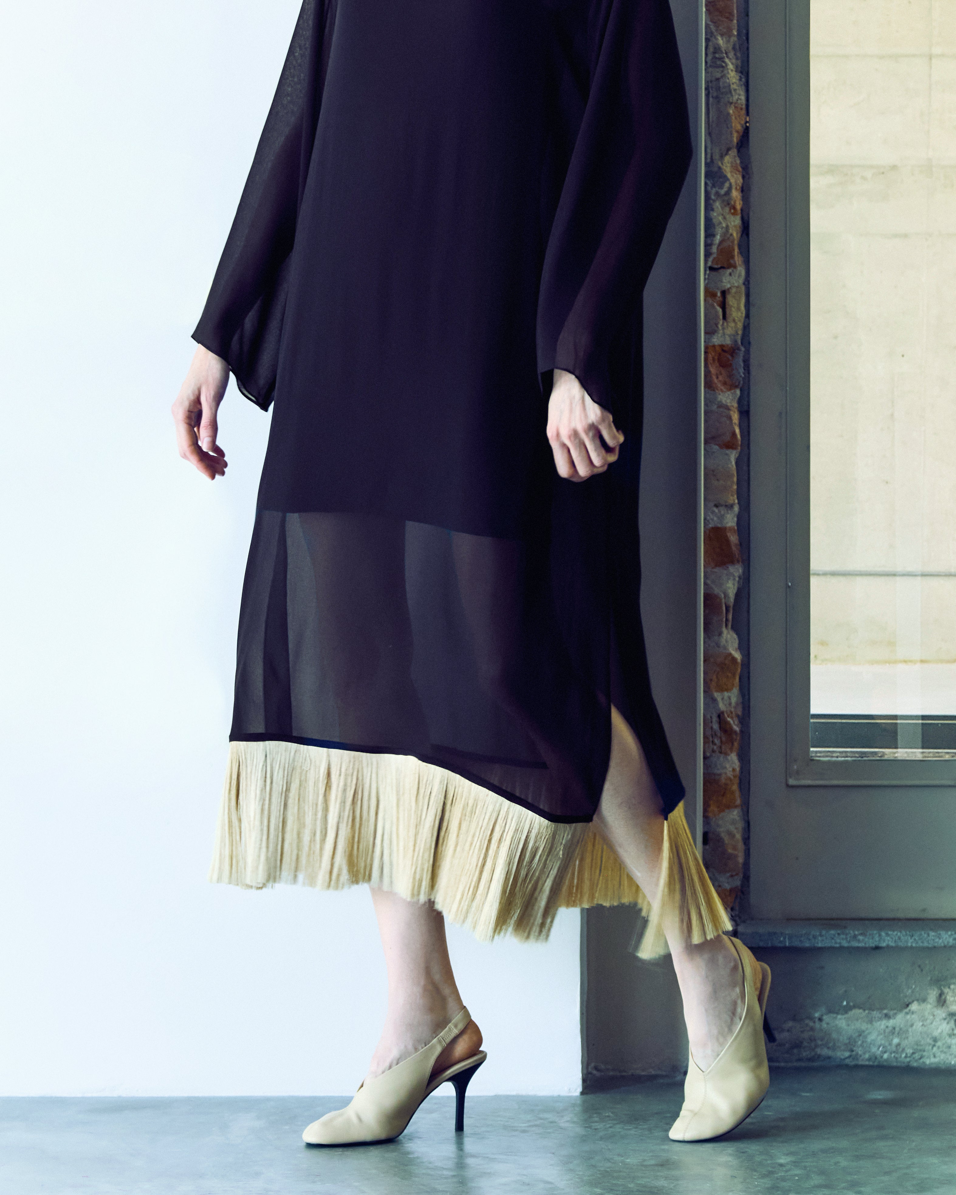 vestido paleas com mangas