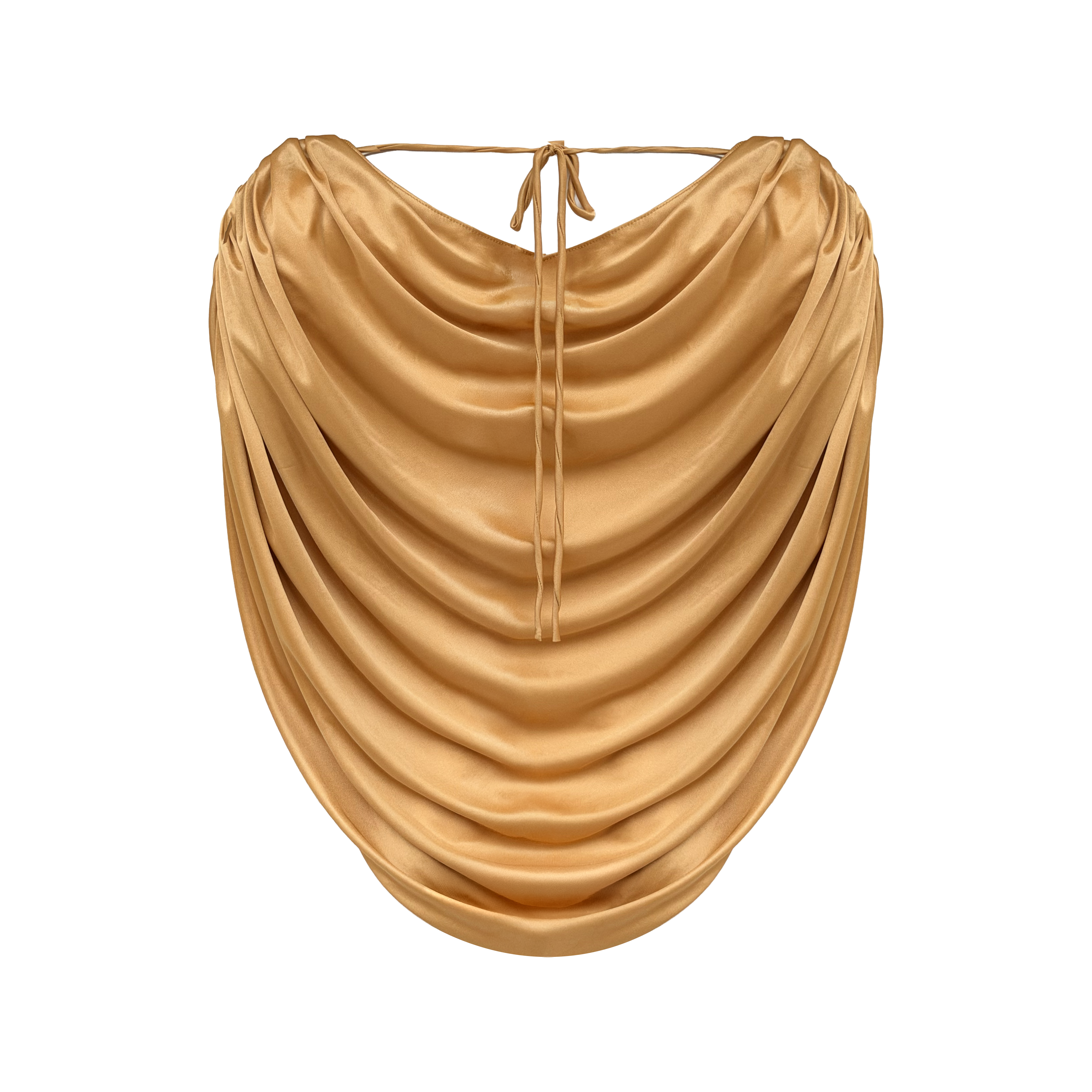 blusa drapped alga dourado