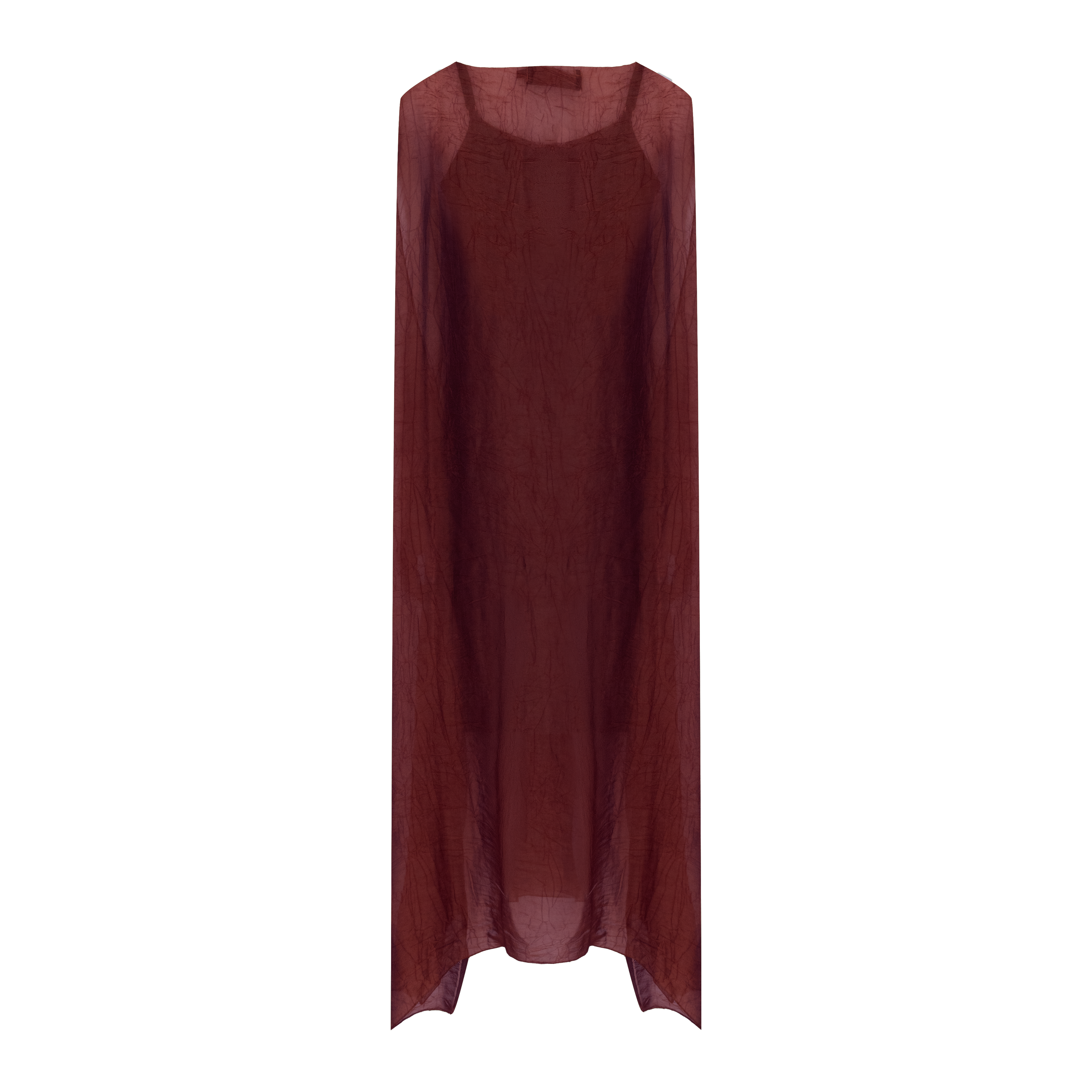 vestido basic cecilia marsala