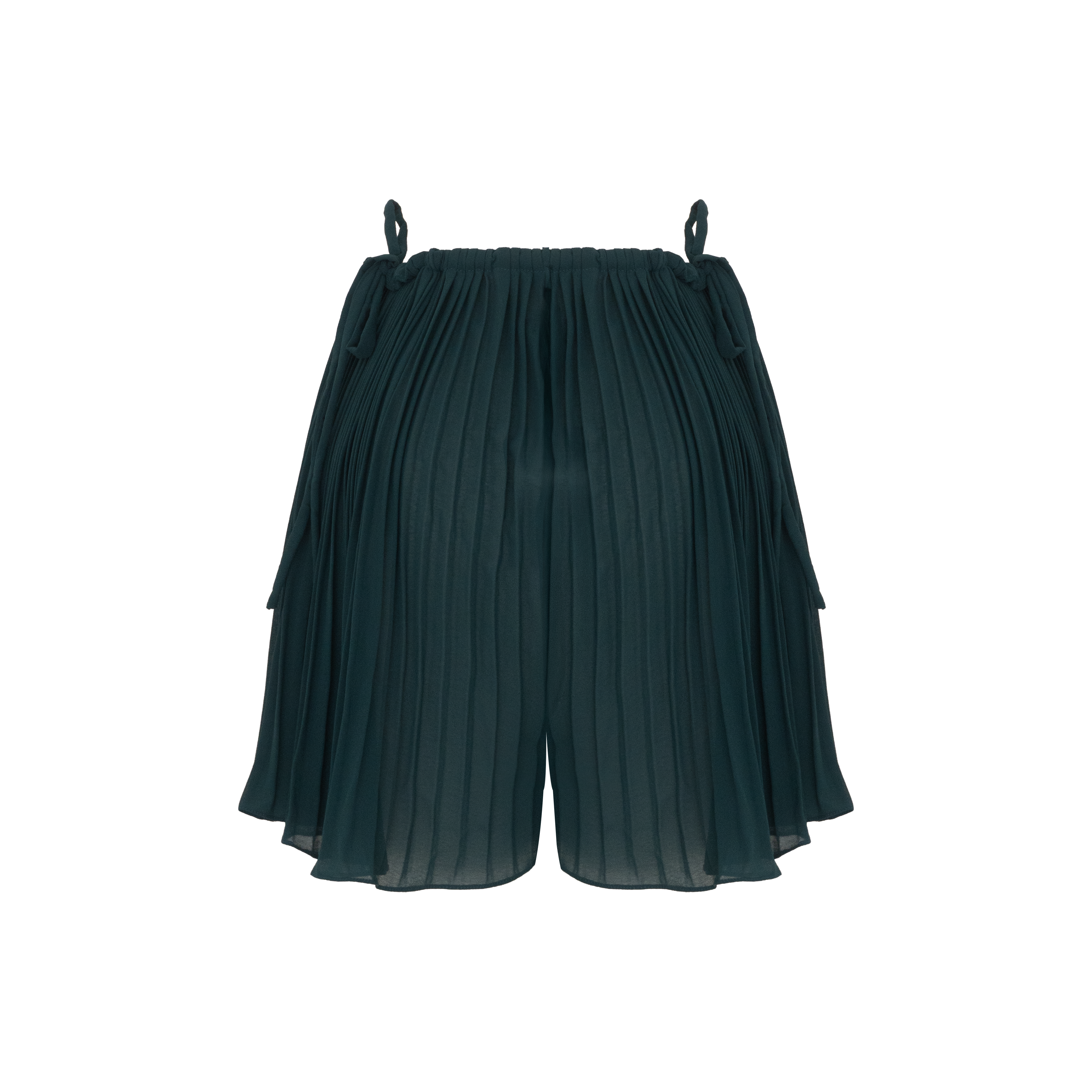 short pleats frevo verde campo