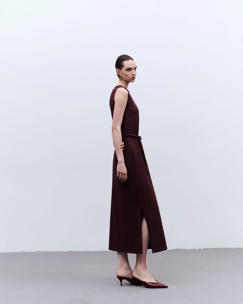 vestido coluna moletom