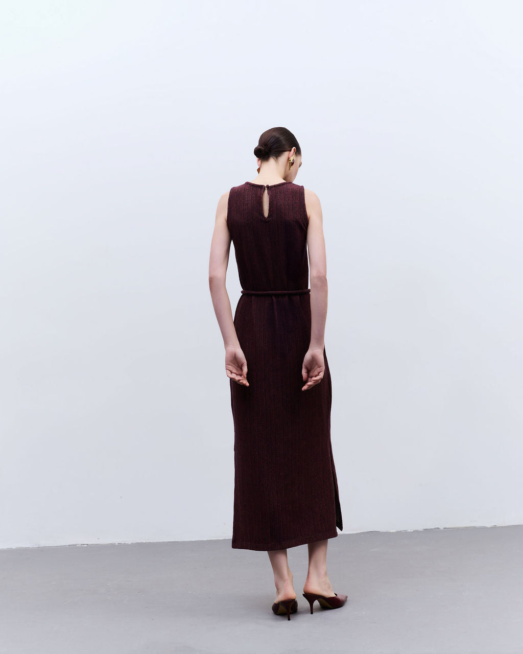 vestido coluna moletom
