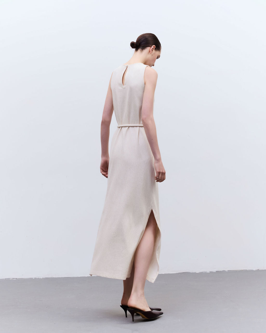 vestido coluna moletom