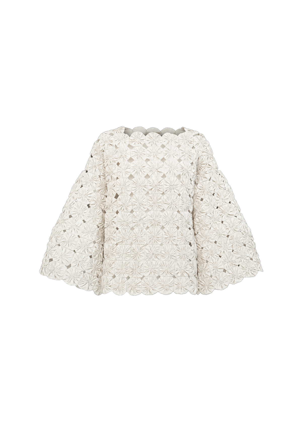 blusa fuxico off
