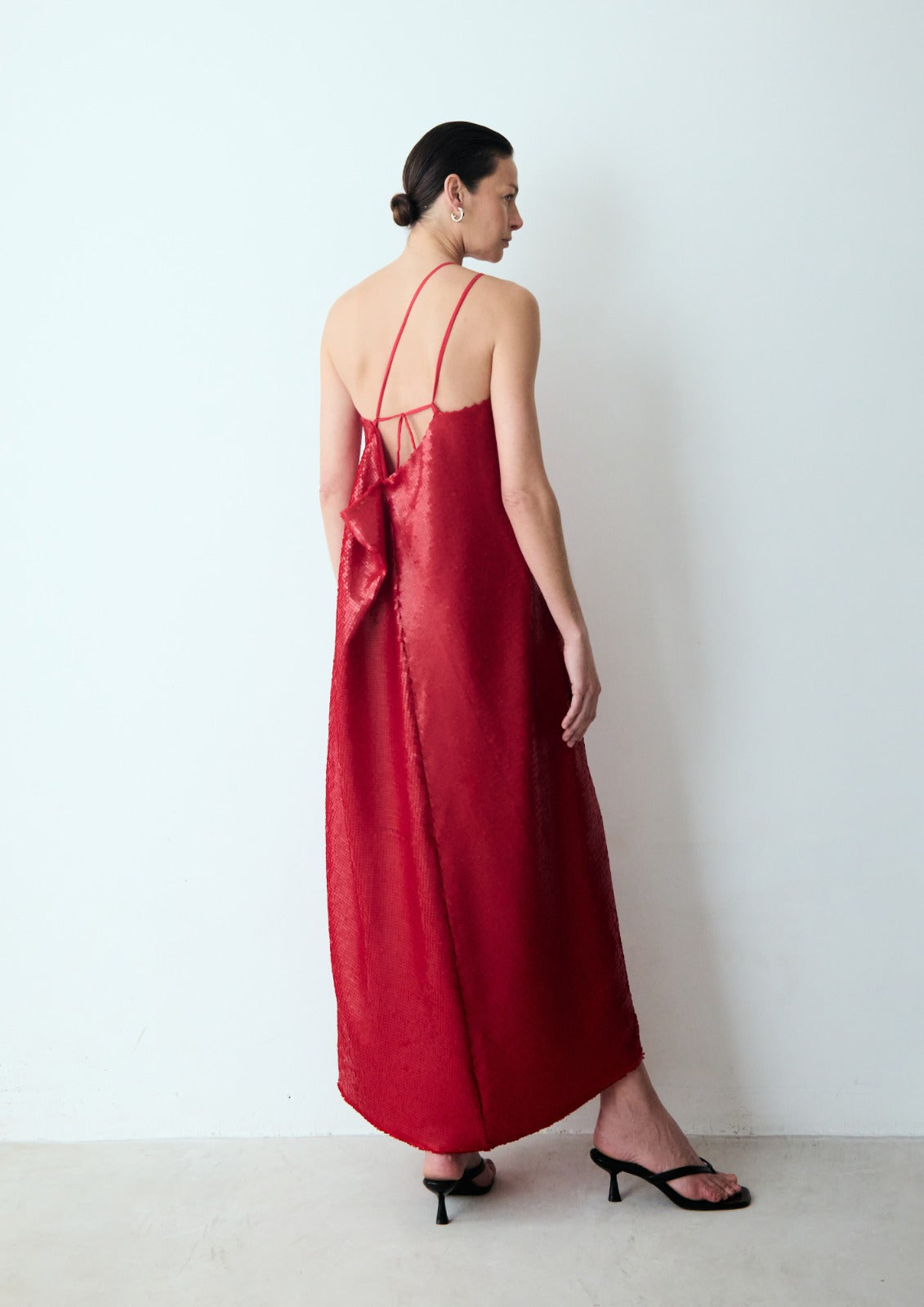 vestido longuete paete