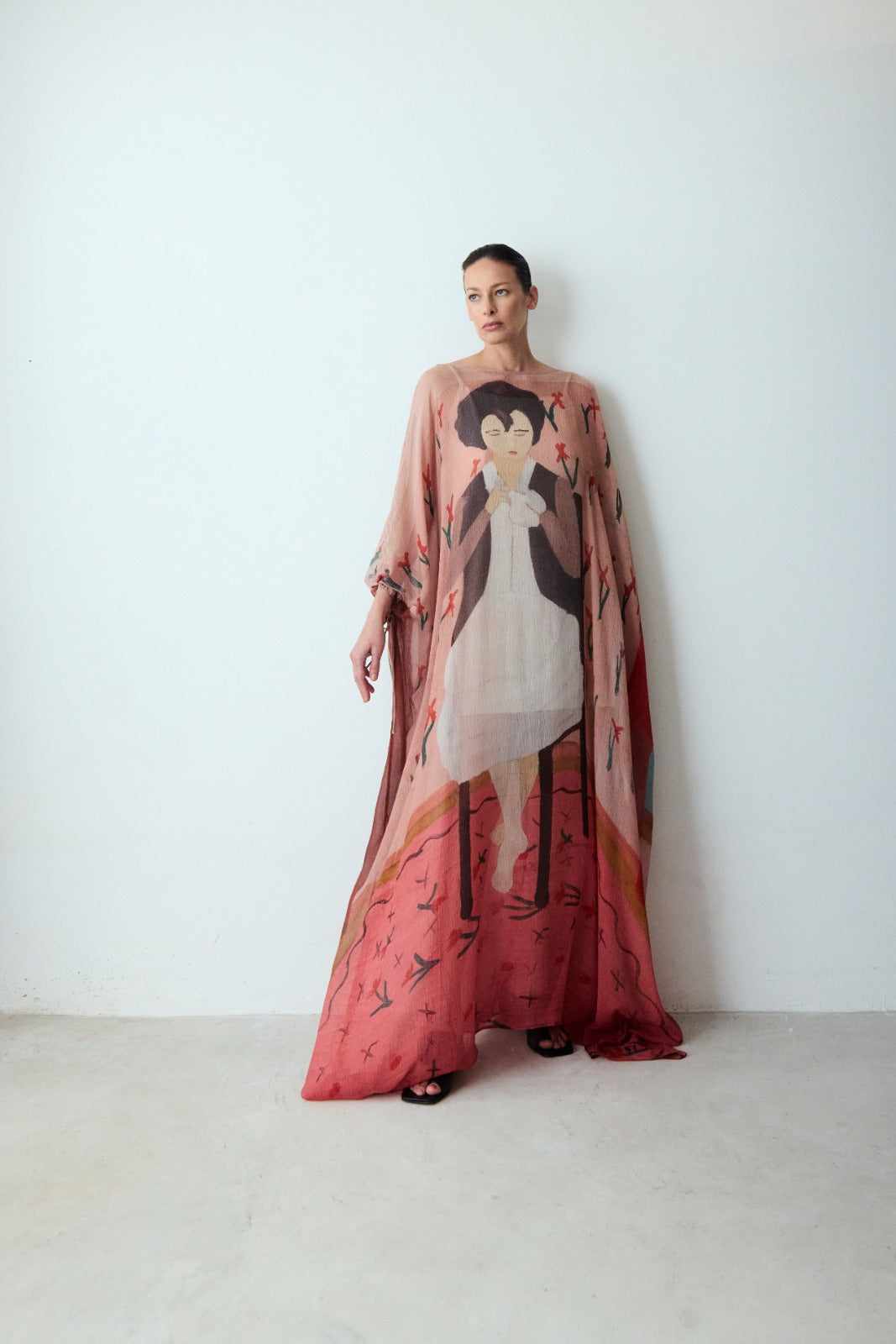 vestido longo costureira