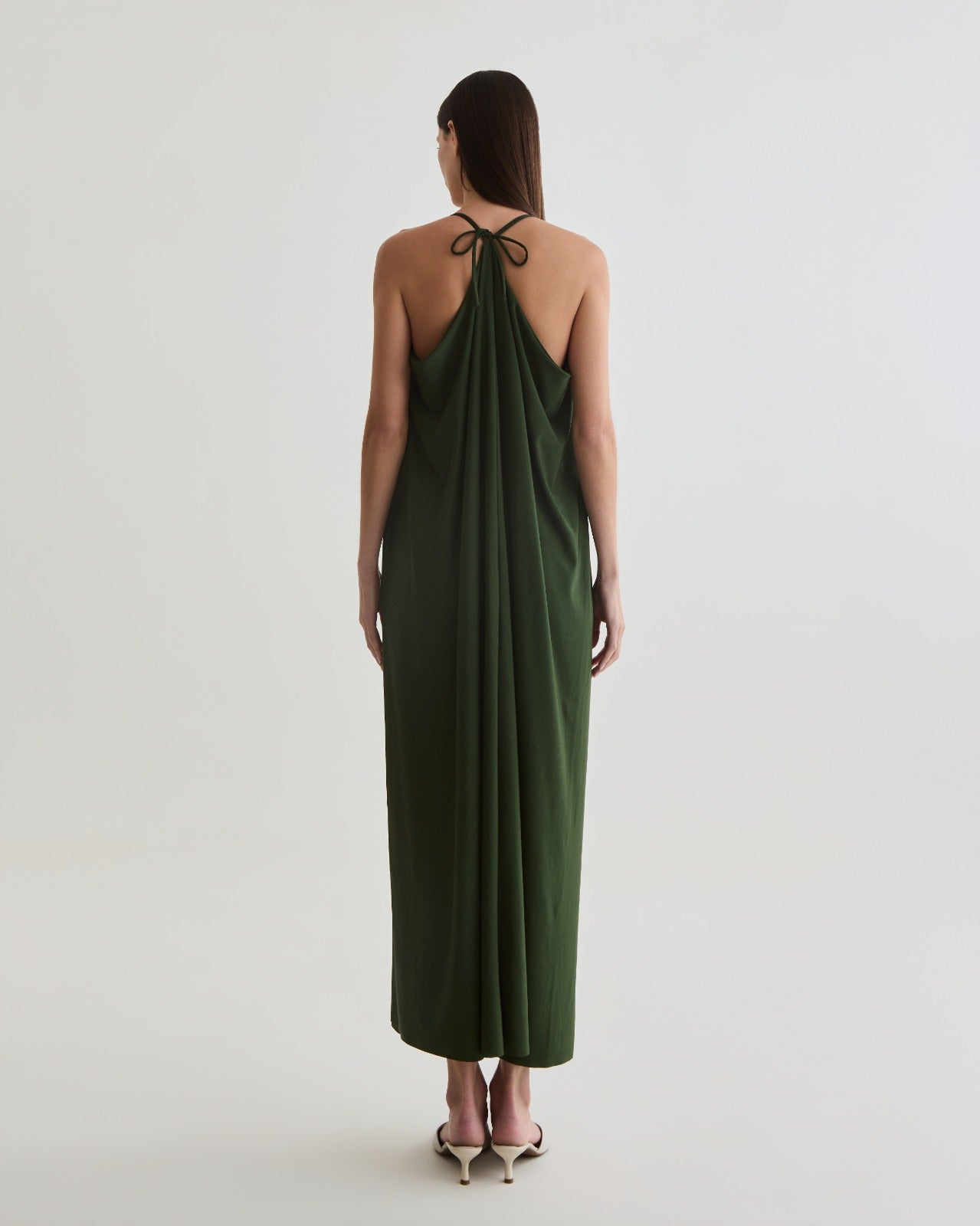 vestido alga verde