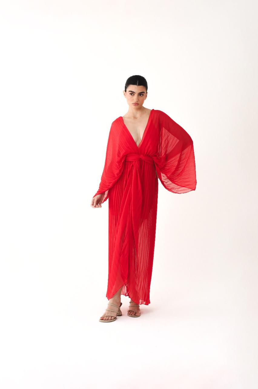 long sleeve pleats bodysuit