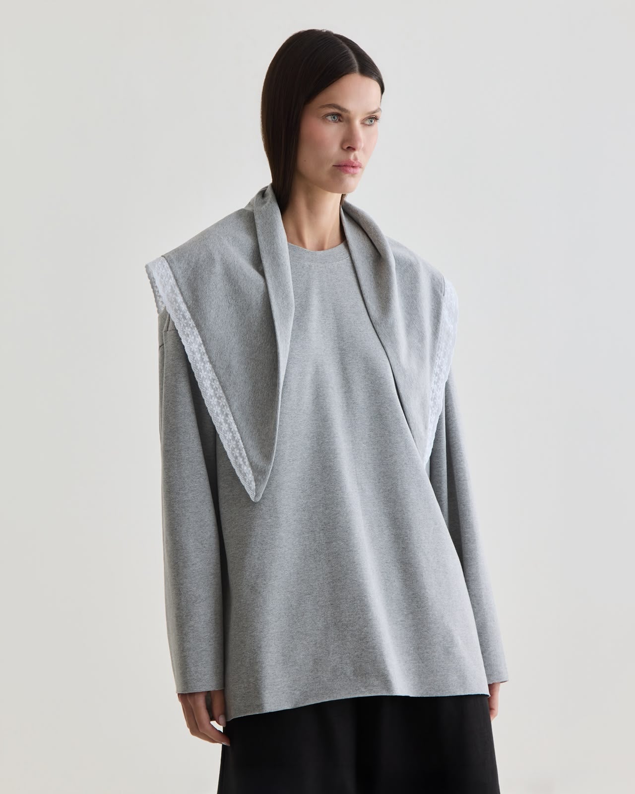 blusa manga longa a fio