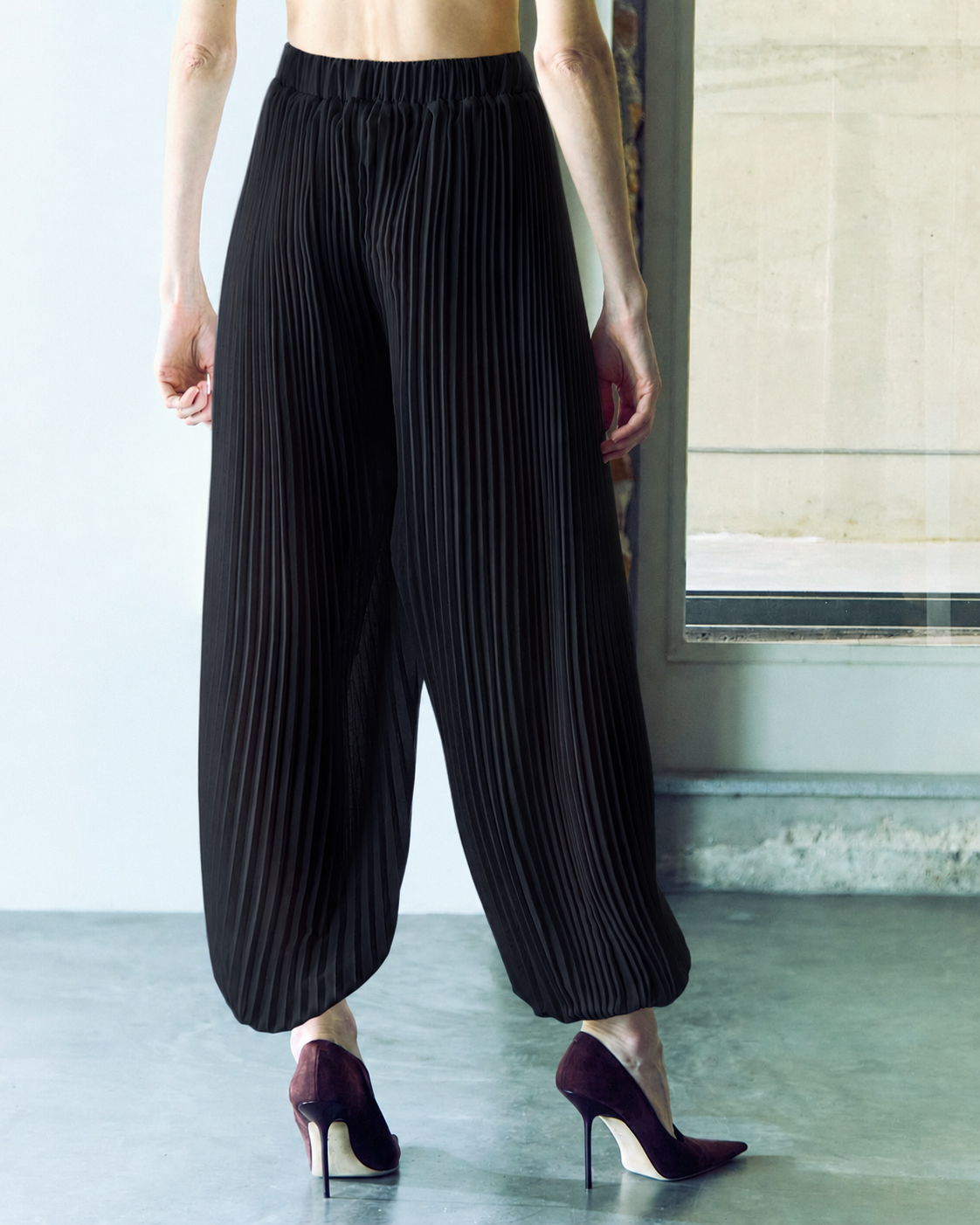calça pleats
