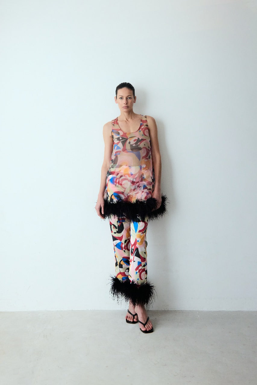 vestido mini psicodélica