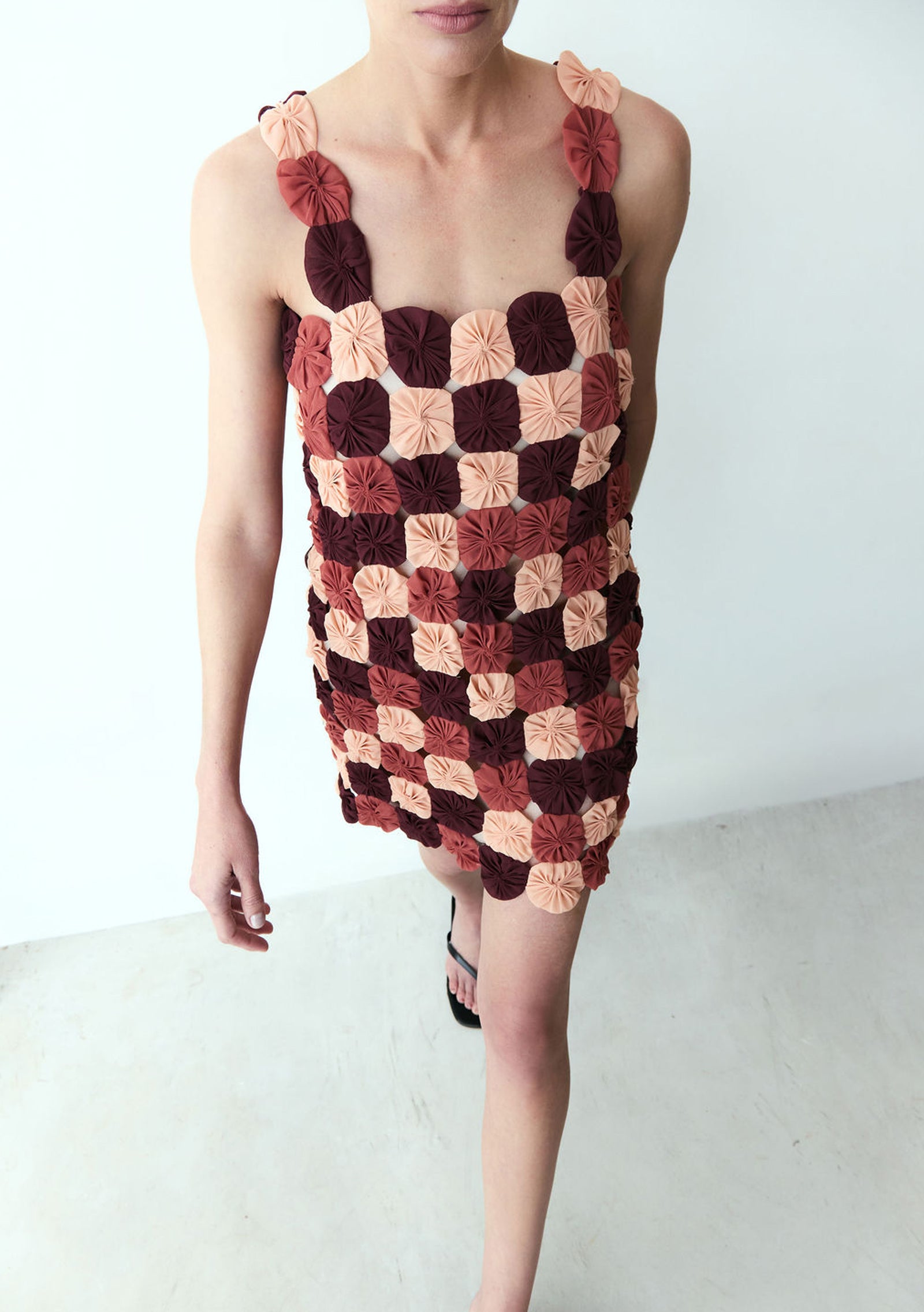 mini vestido fuxico