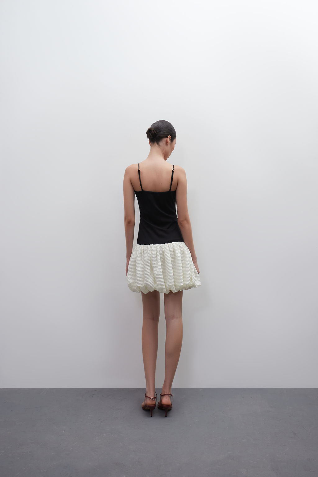 balloon dress with straps