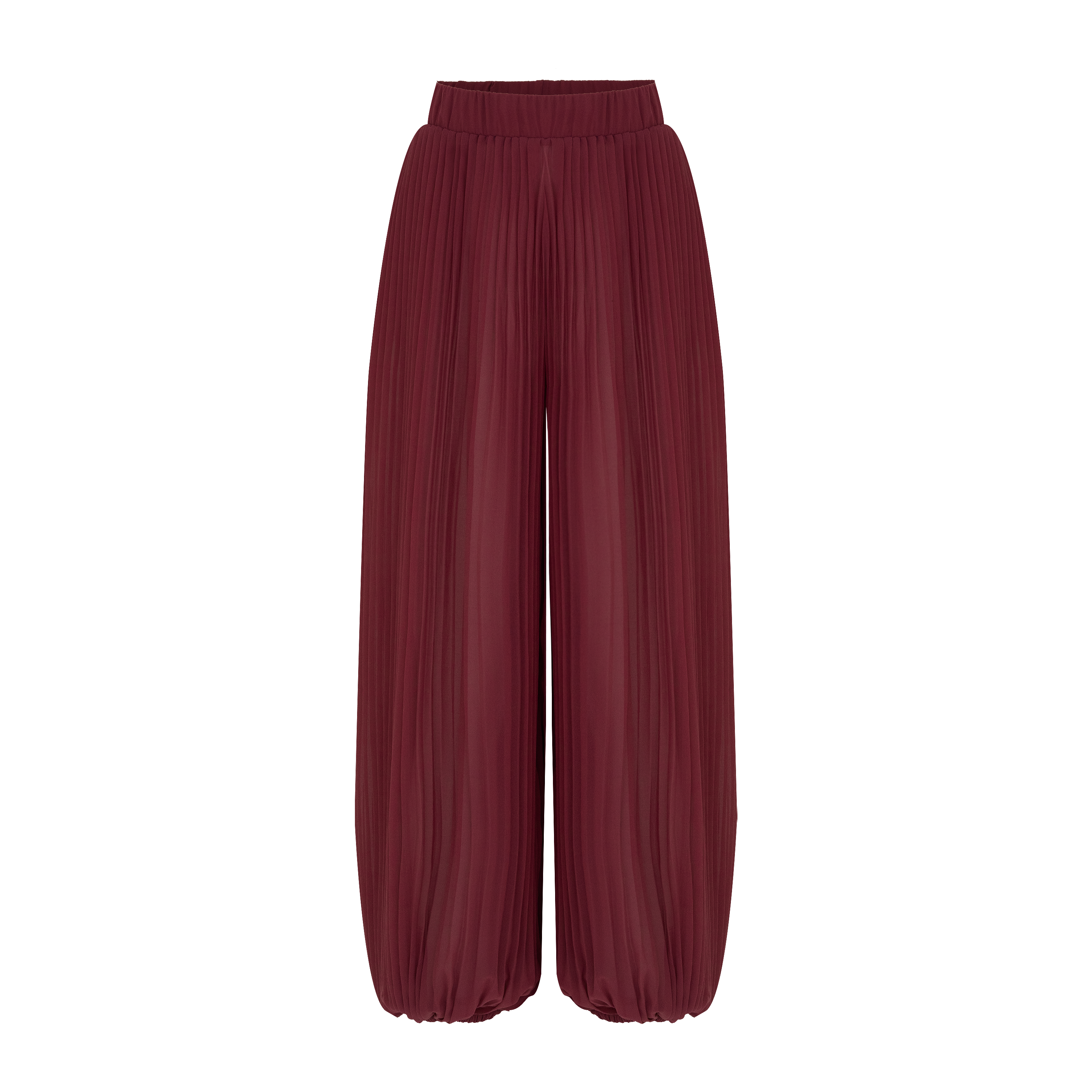 calça pleats rose