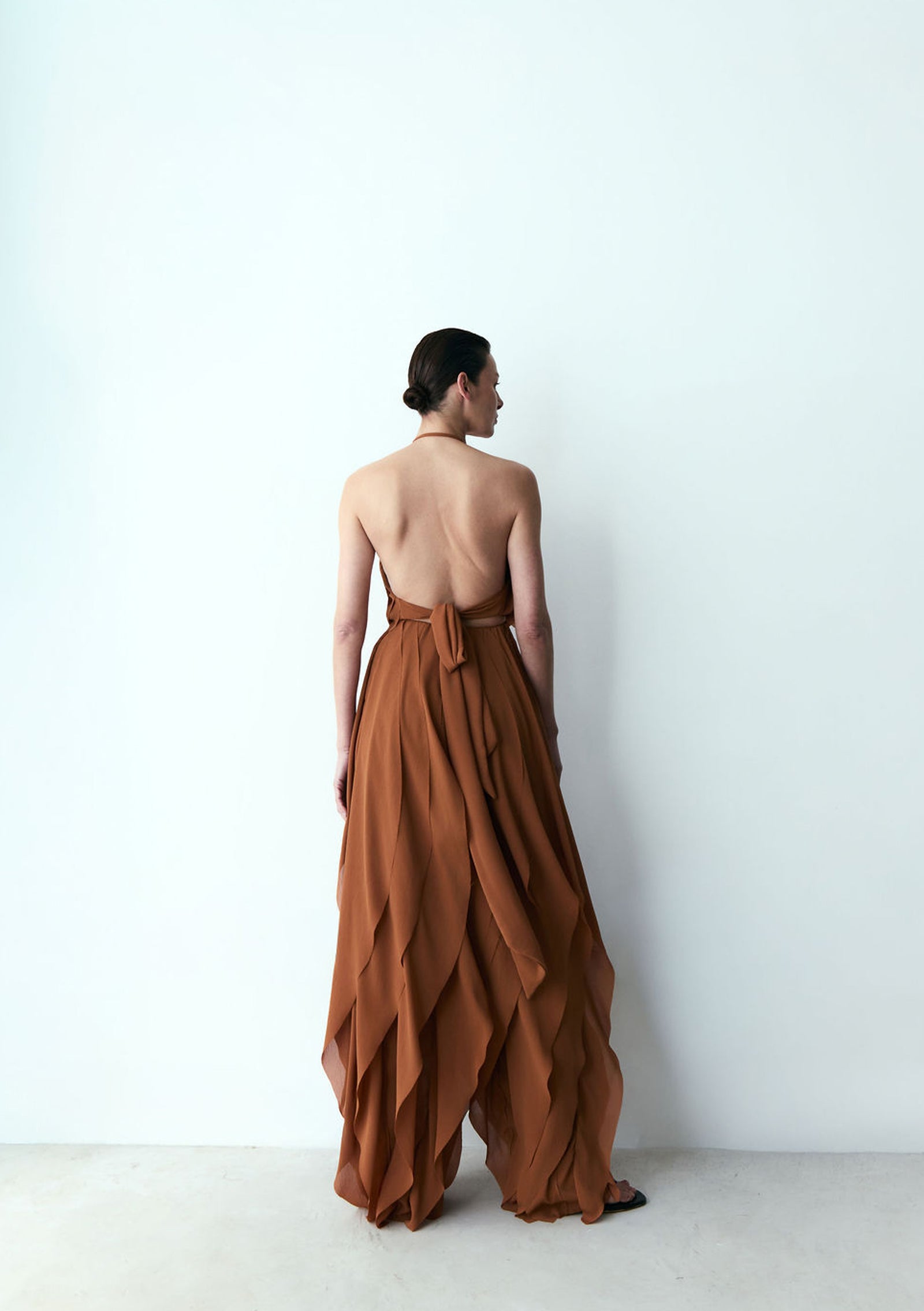 blusa frente única pote caramelo