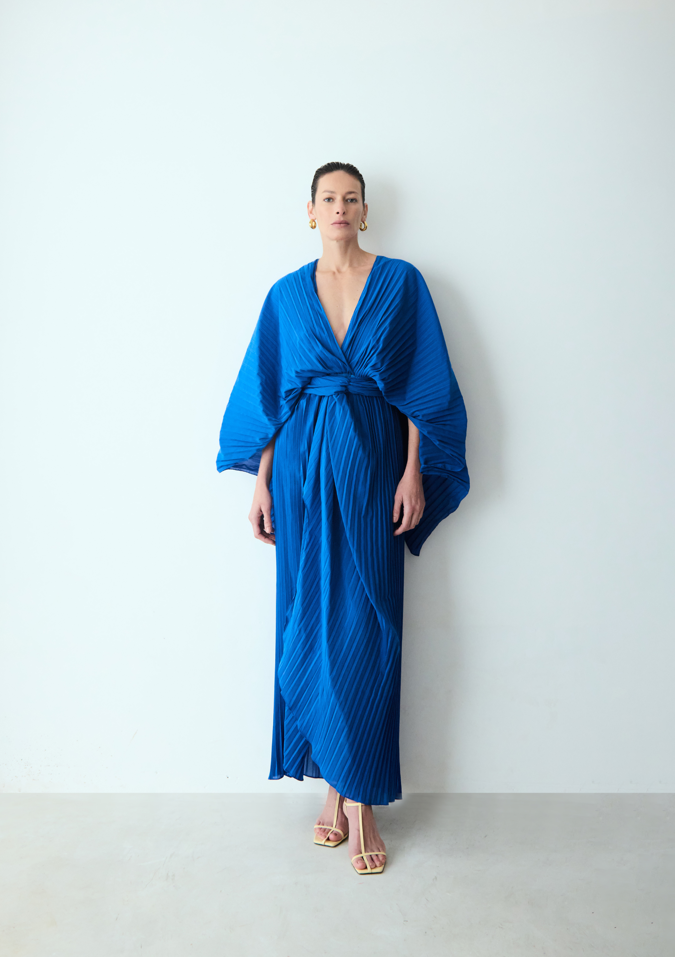 panneau pleats azul