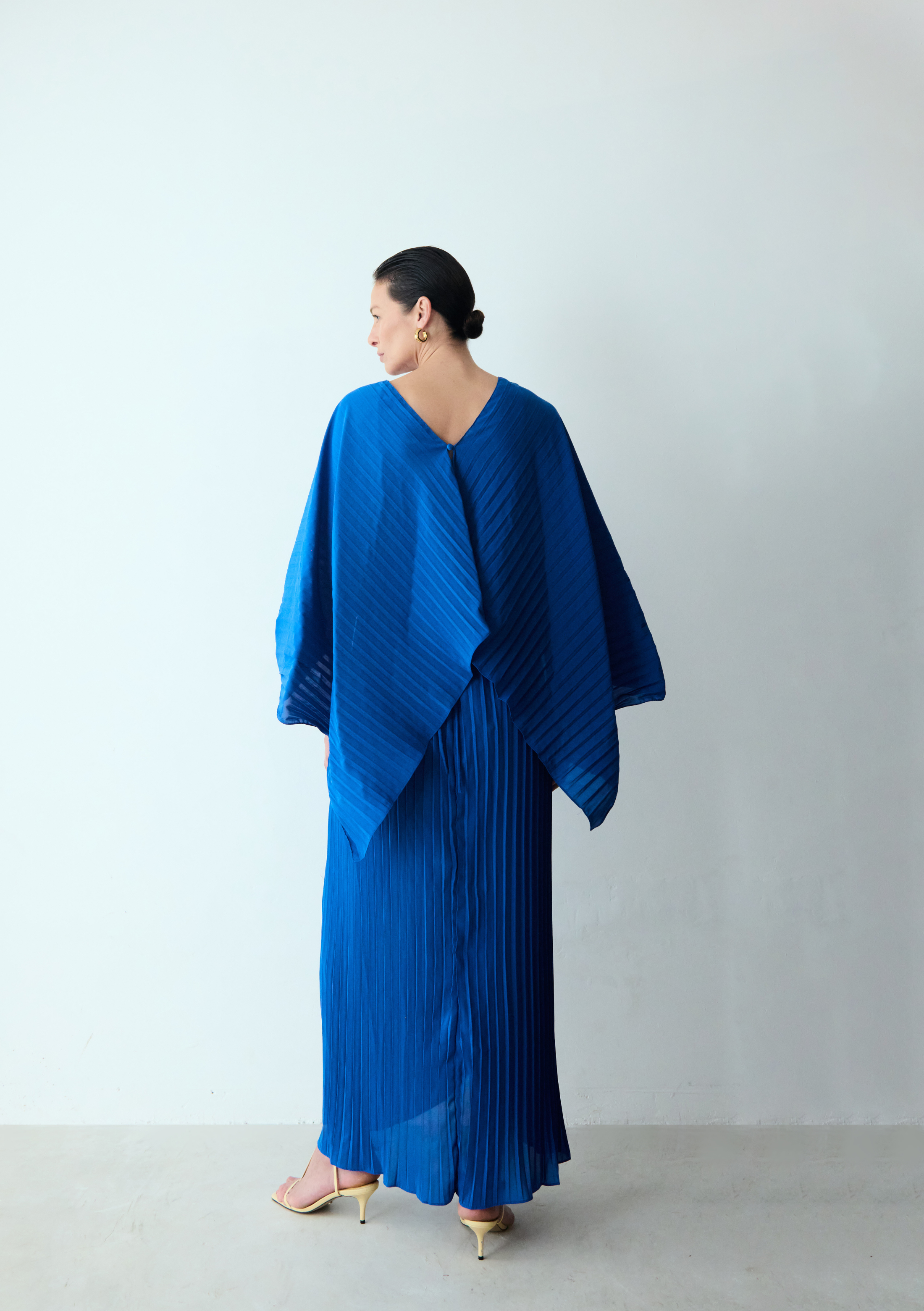 panneau pleats azul