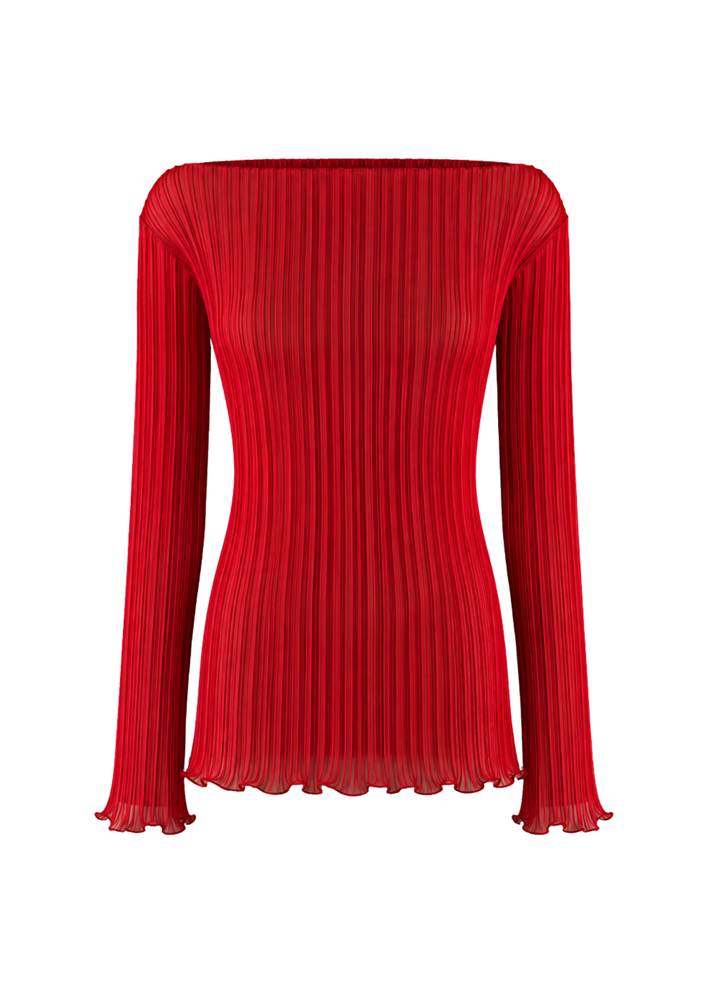 blusa manga longa flower vermelho