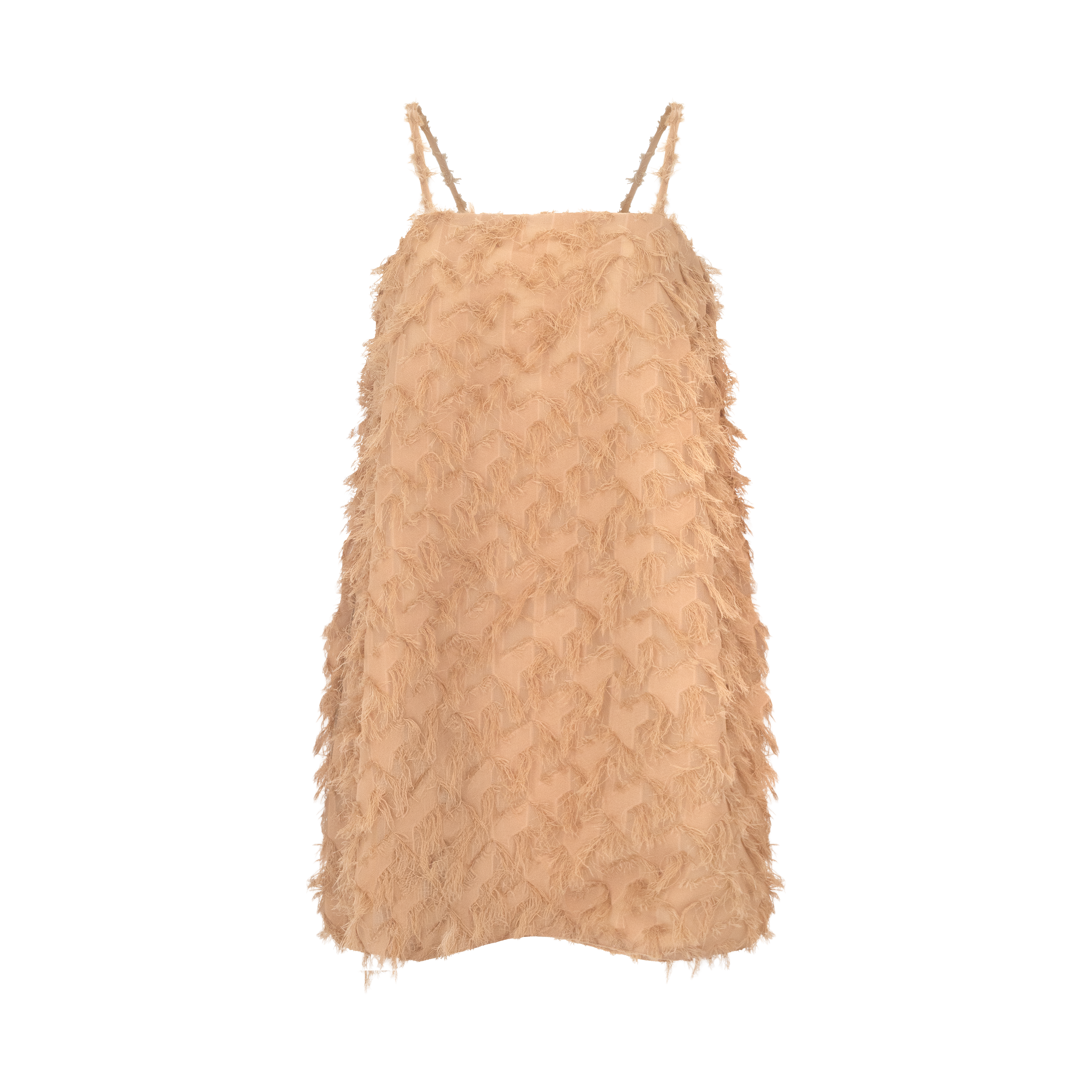 blusa com echarpe fiore bege