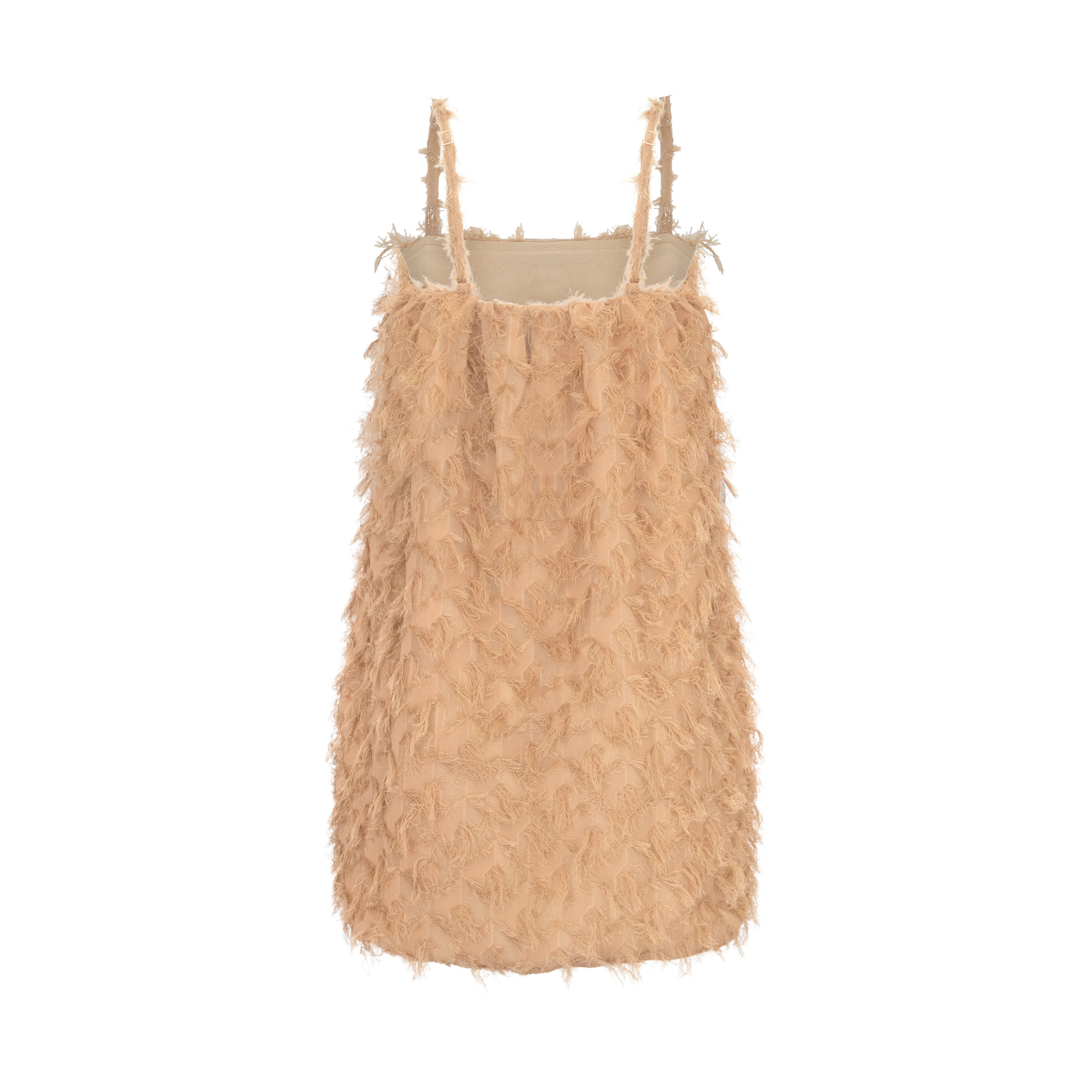 blusa com echarpe fiore bege