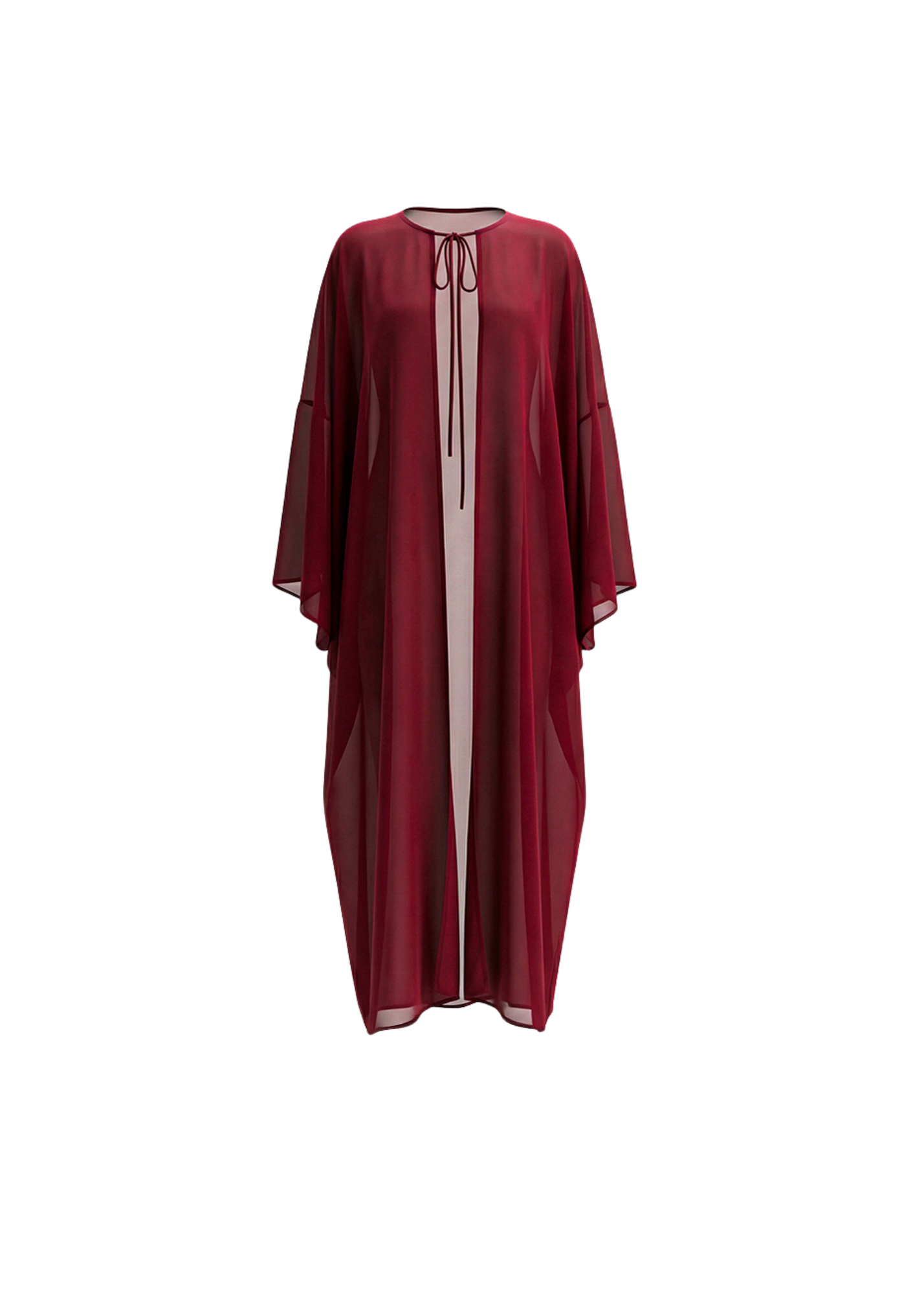 maxi kimono marsala