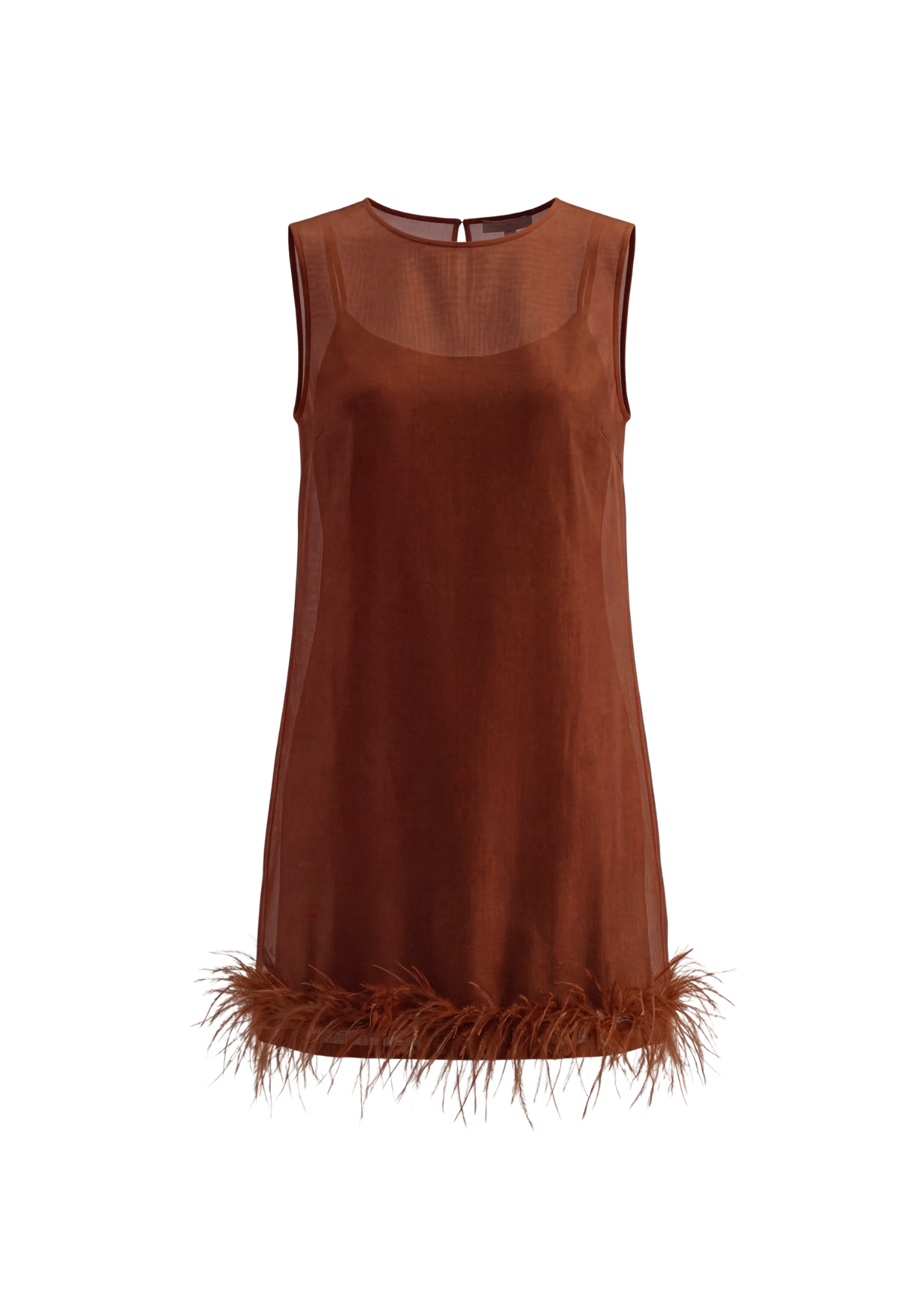 vestido mini feather terra