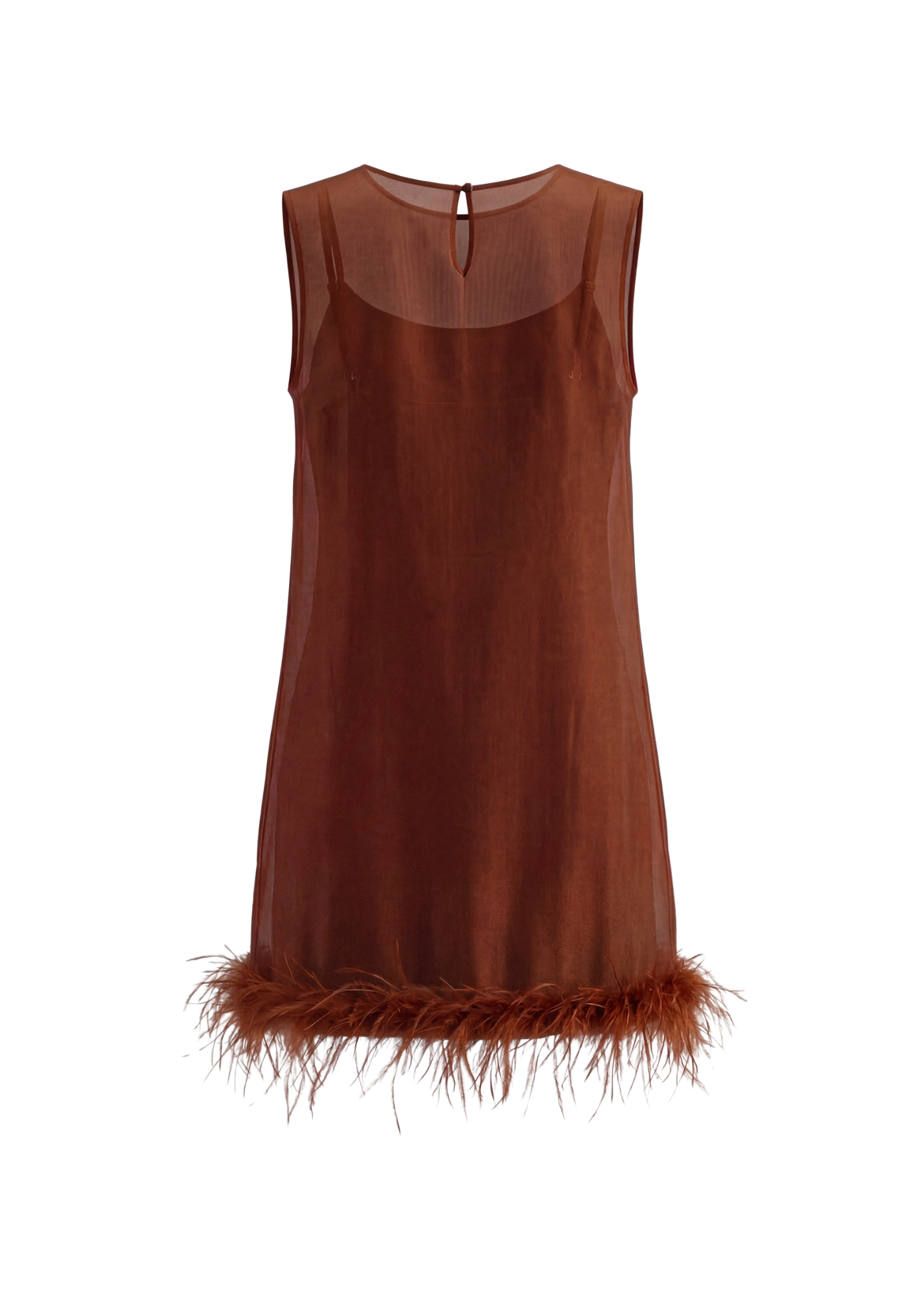 vestido mini feather terra