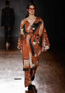 kimono estampado romã