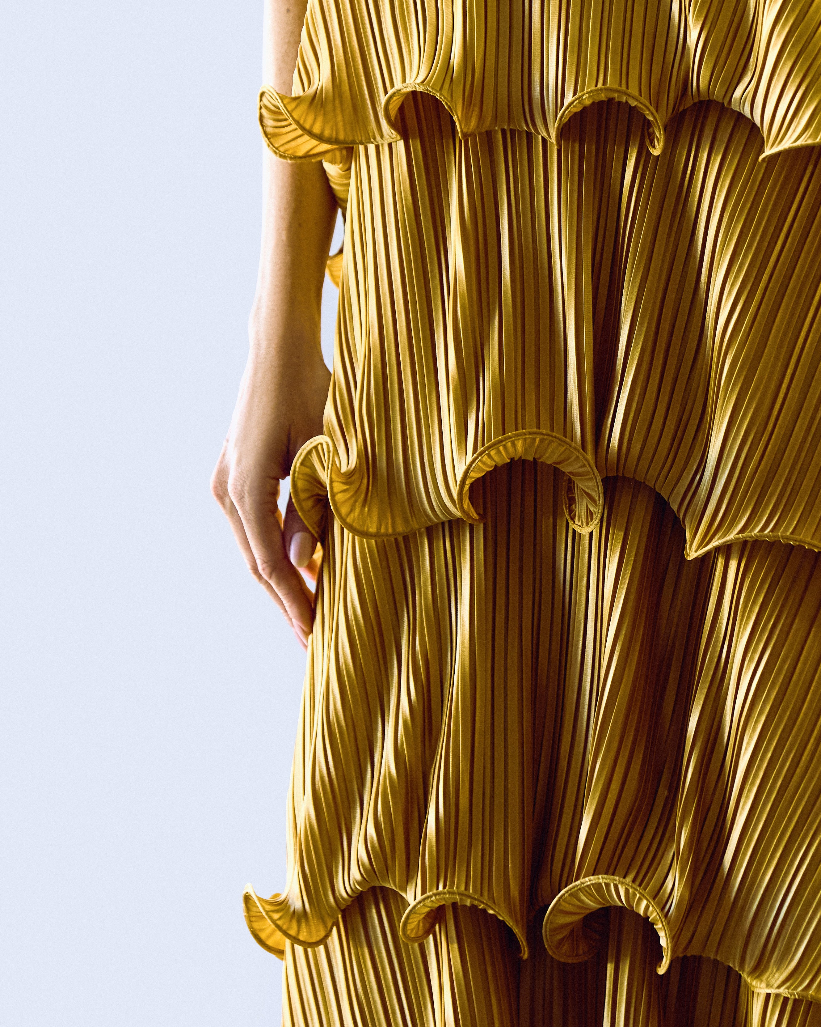 vestido camadas new gold