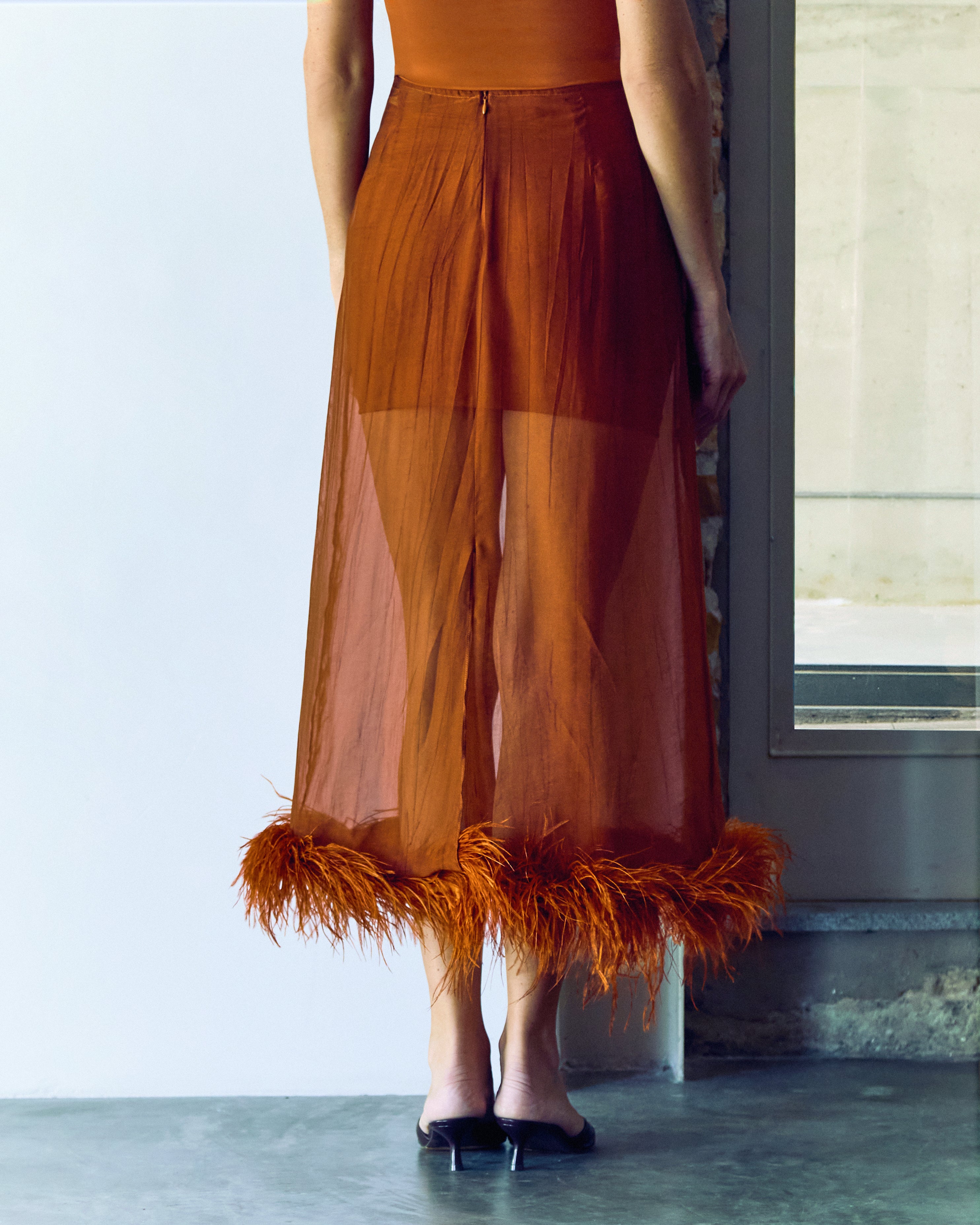 saia midi feather terra