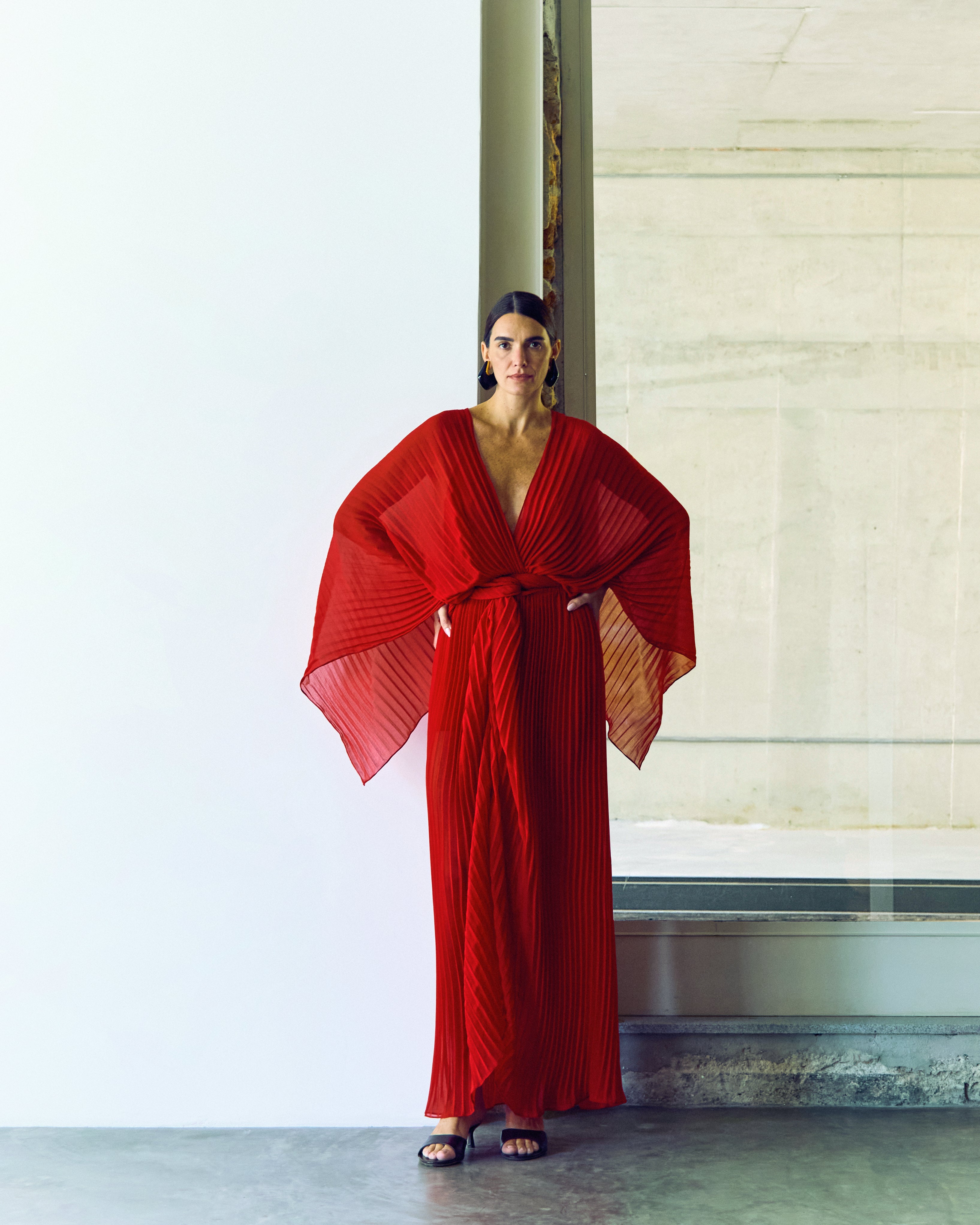body pleats frevo vermelho