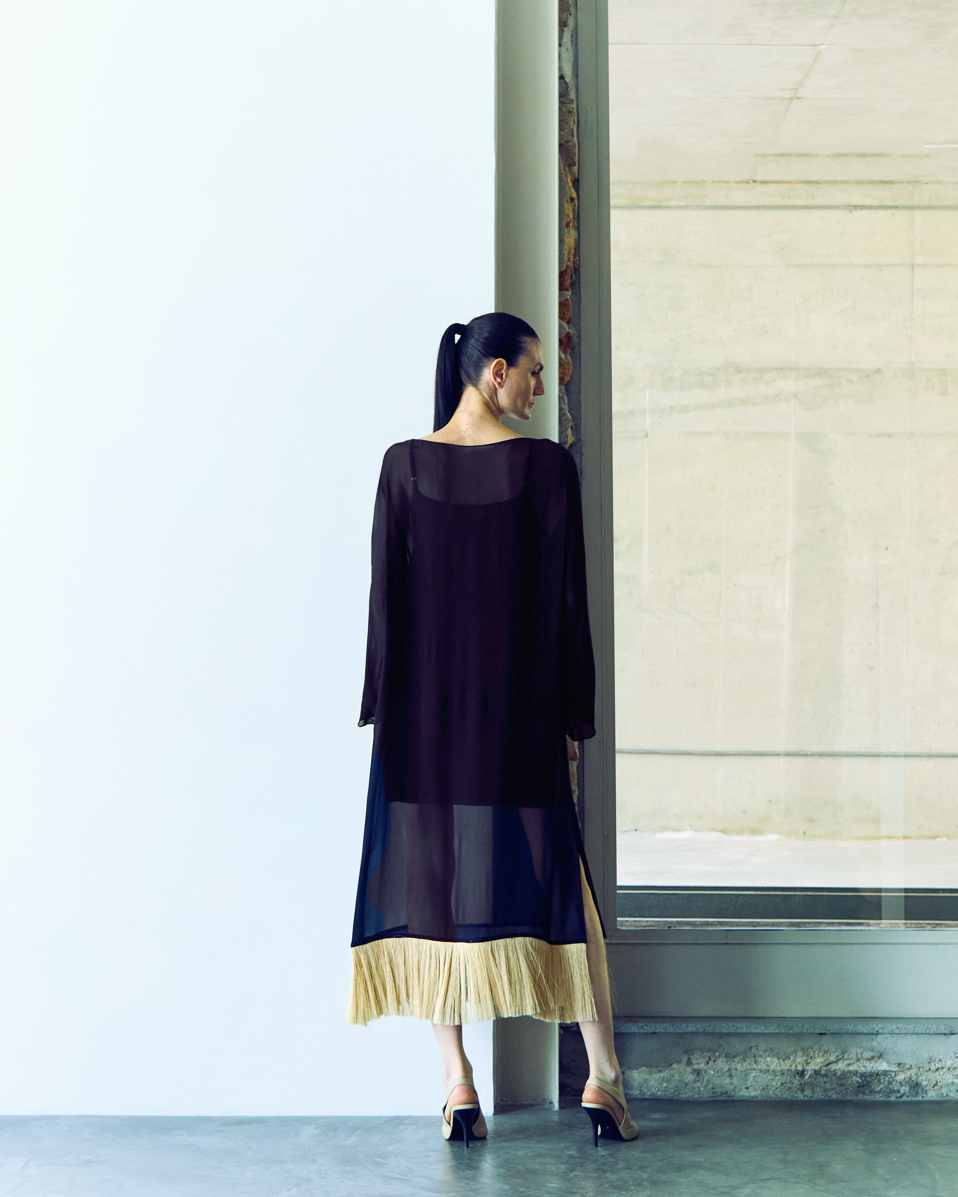 vestido paleas com mangas