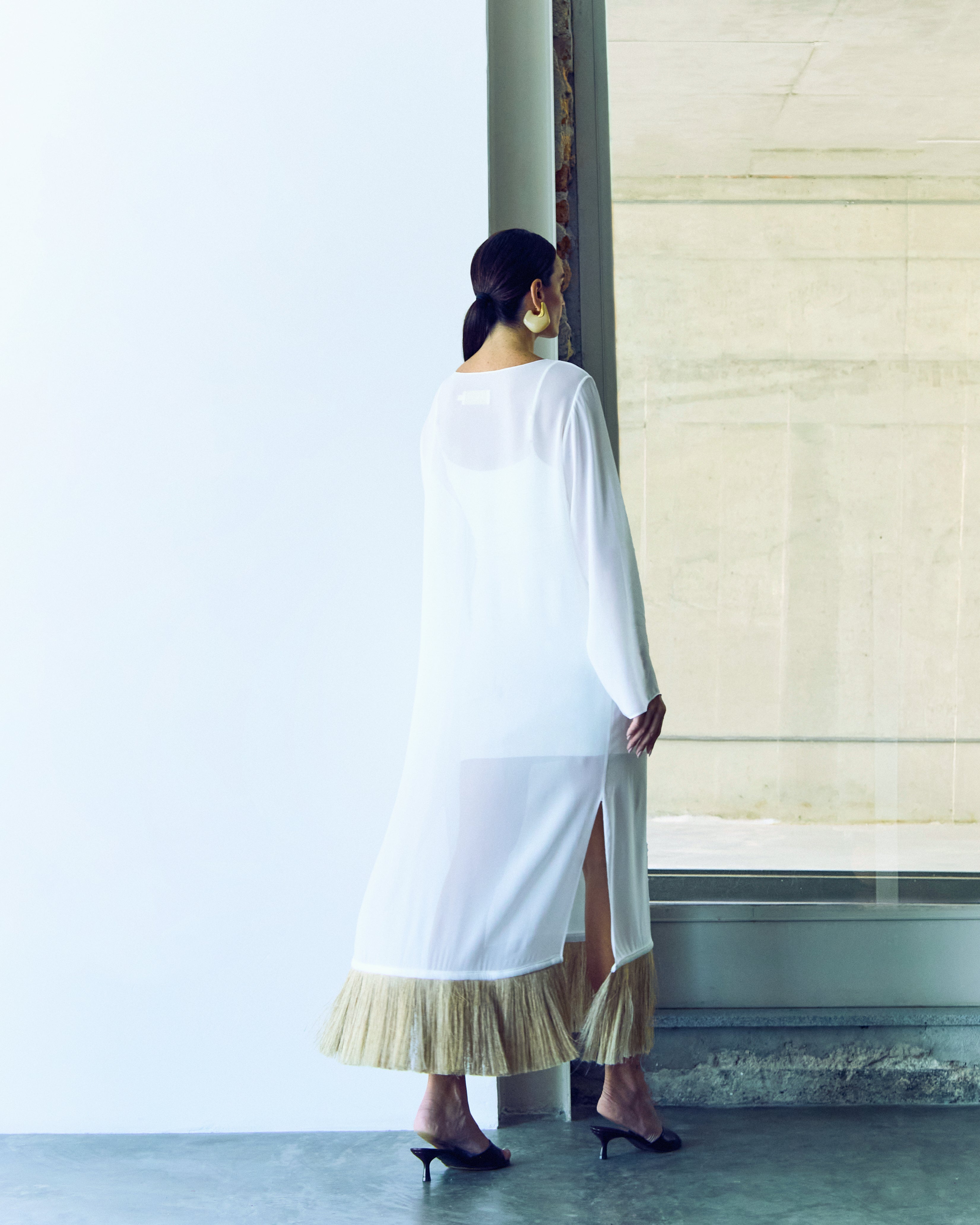 vestido paleas com mangas