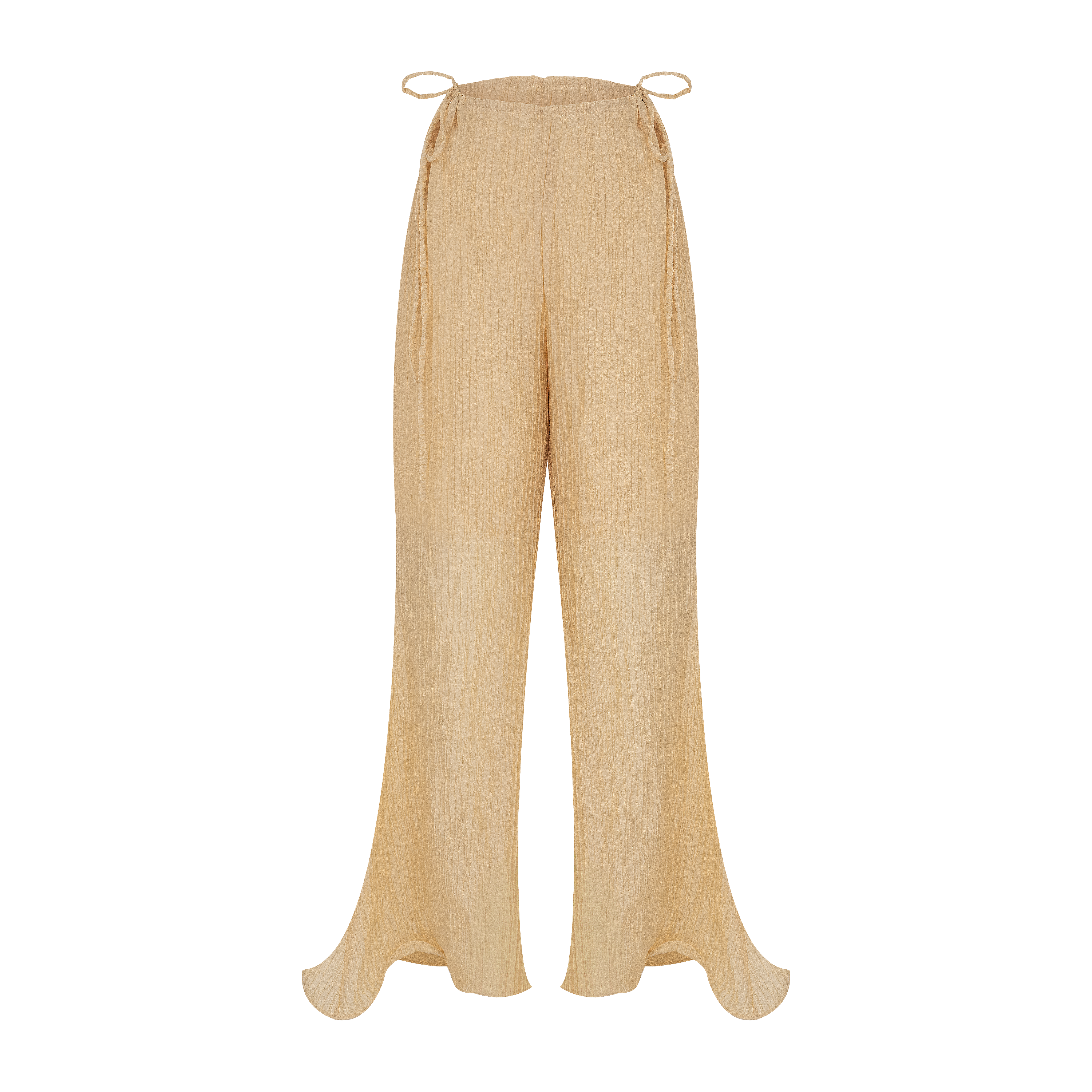 calça pleats ondas