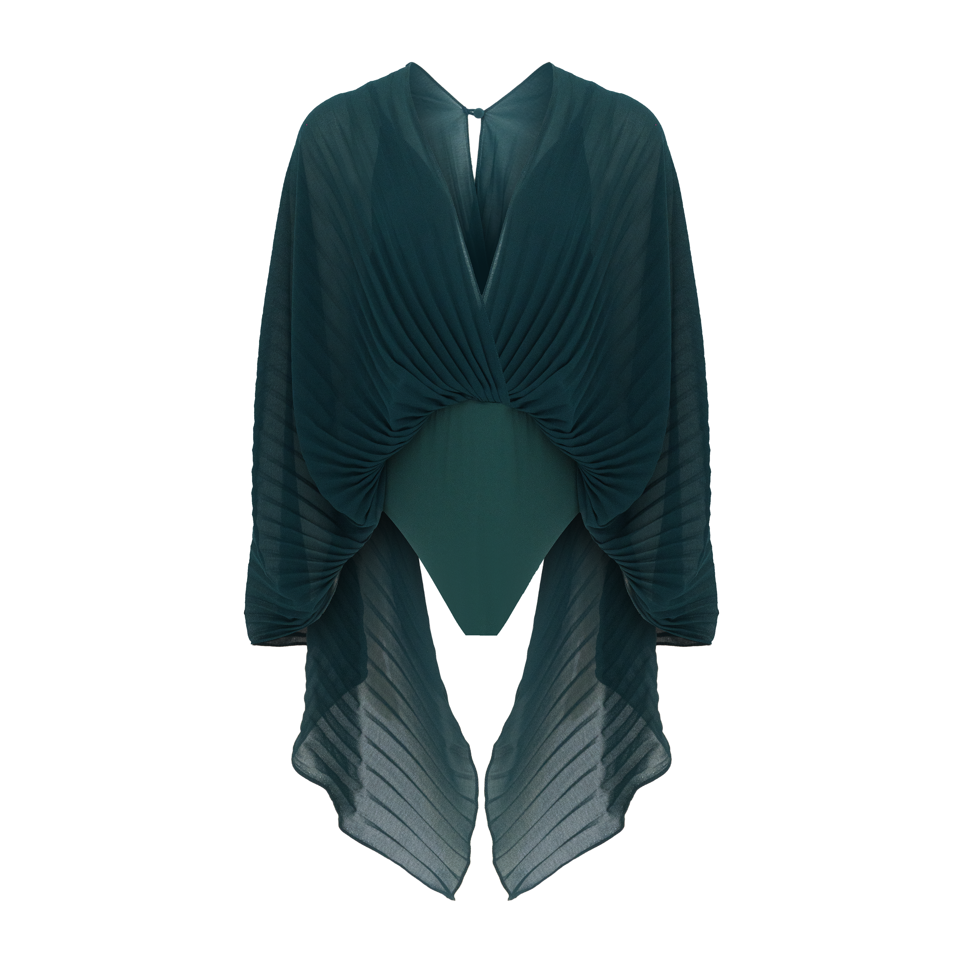 body pleats frevo verde campo