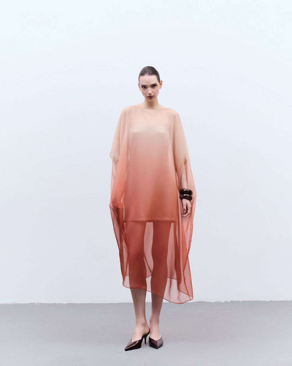 kaftan degradê terra