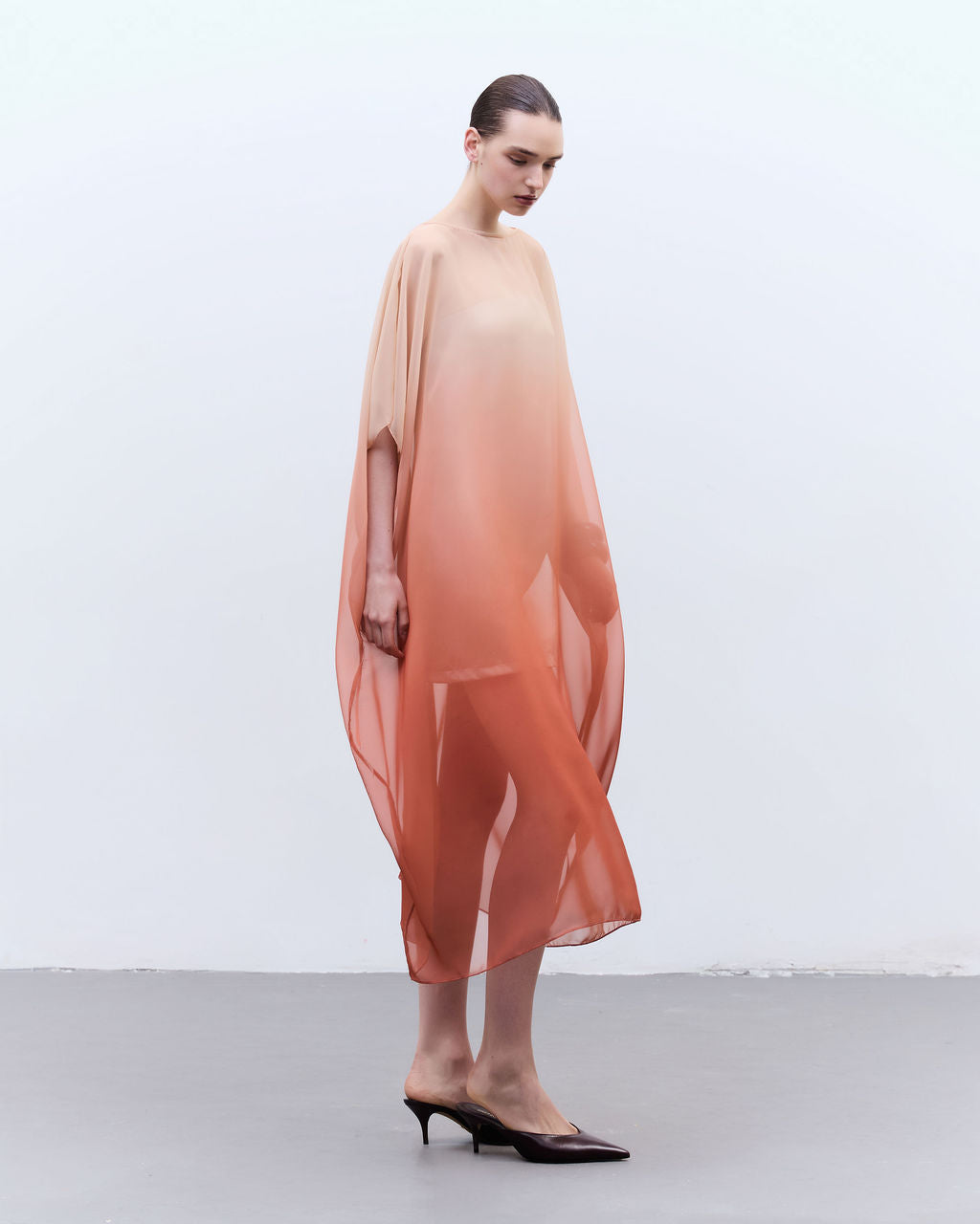 kaftan degradê terra