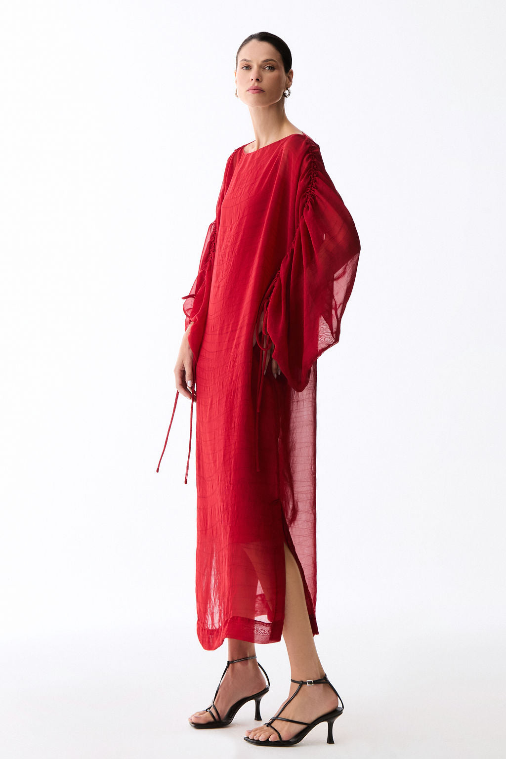 vestido new lagosta vermelho