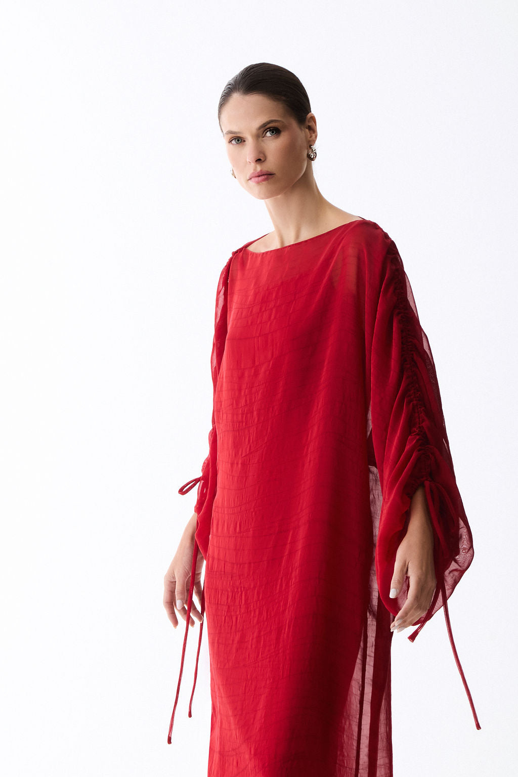 vestido new lagosta vermelho
