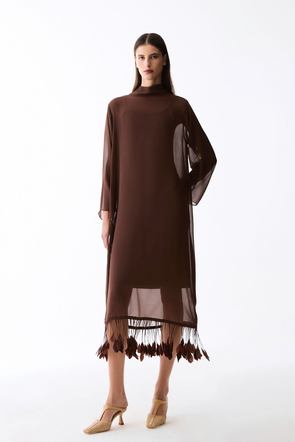 vestido jurema marrom
