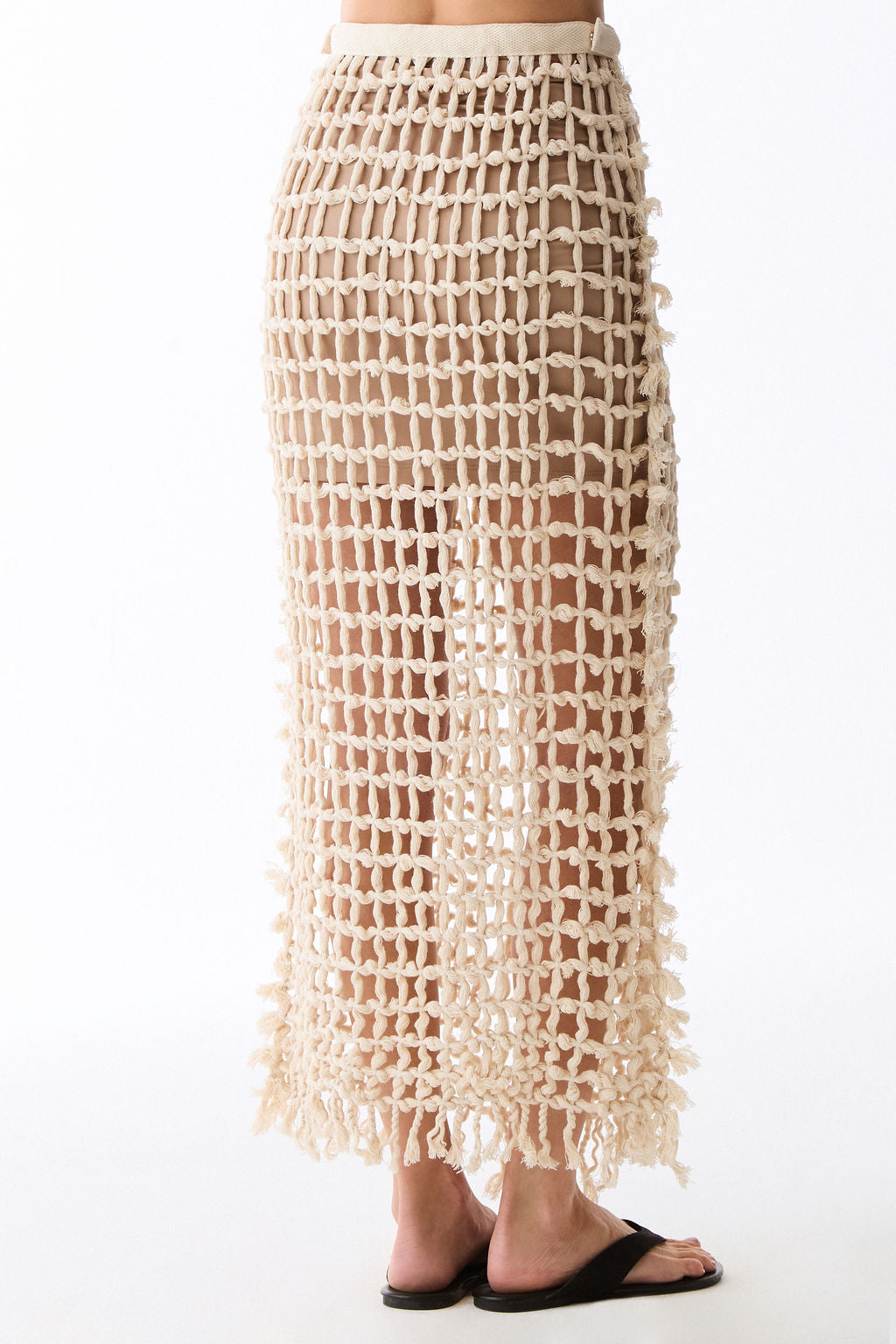 saia macramê off white