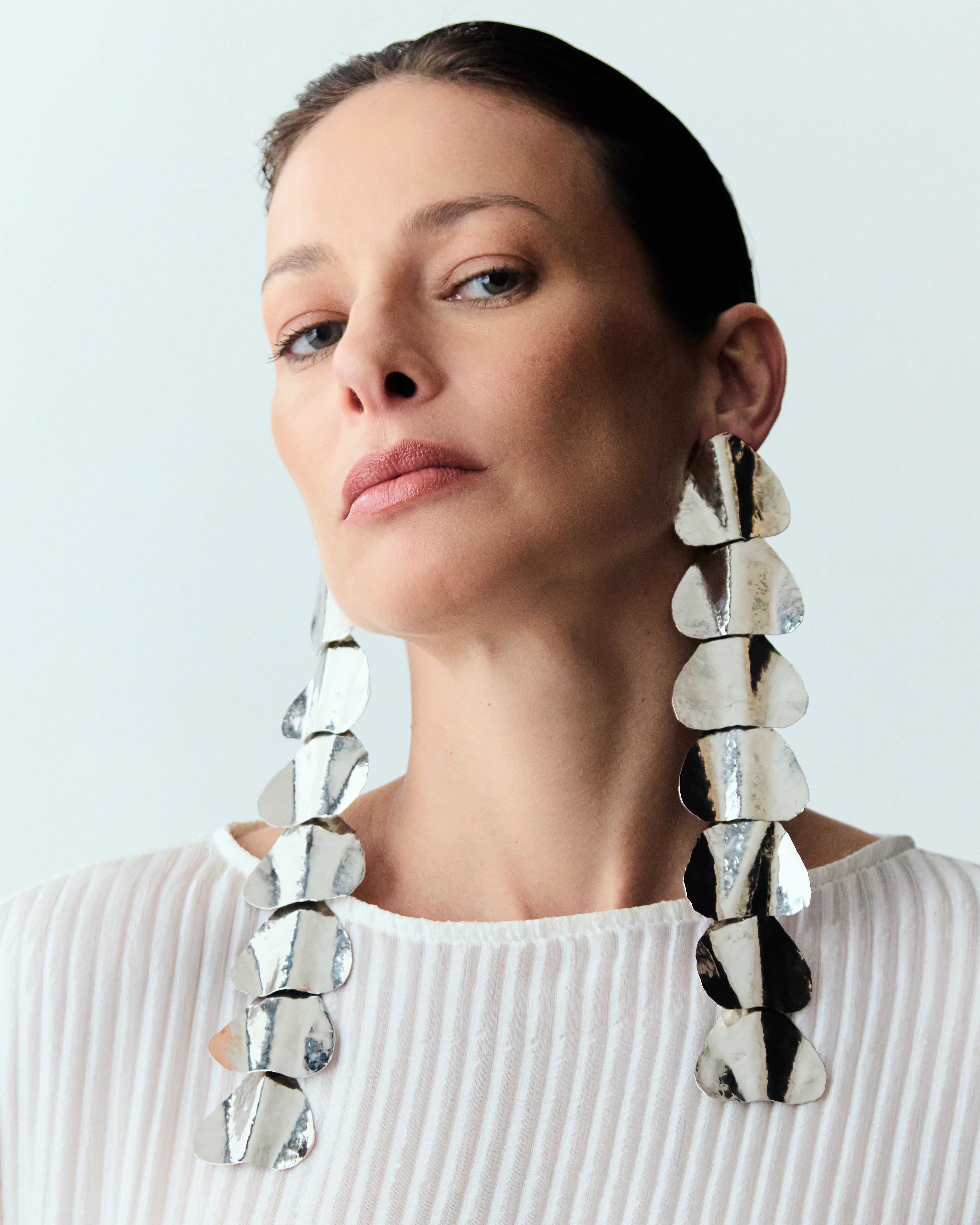 Brinco Escamas Prata