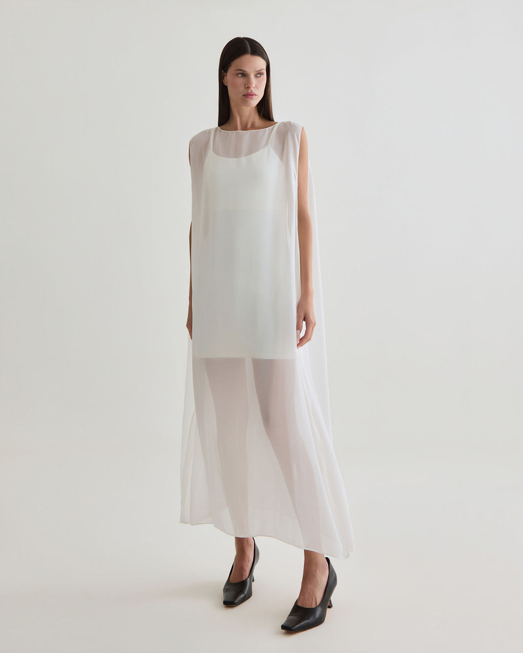 vestido basic cecília off white